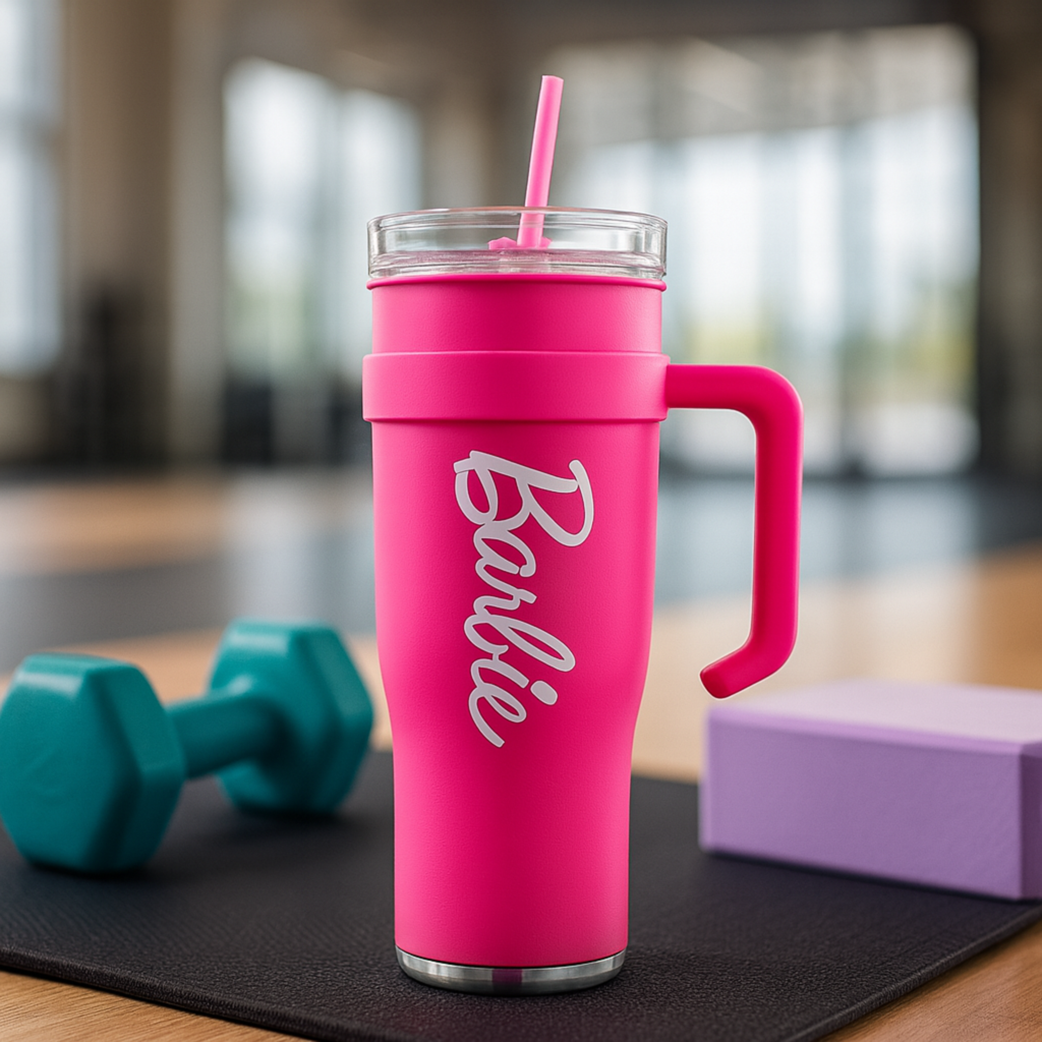 Thermos Barbie Rose | Travel Mug avec Poignée | Fiolla Home