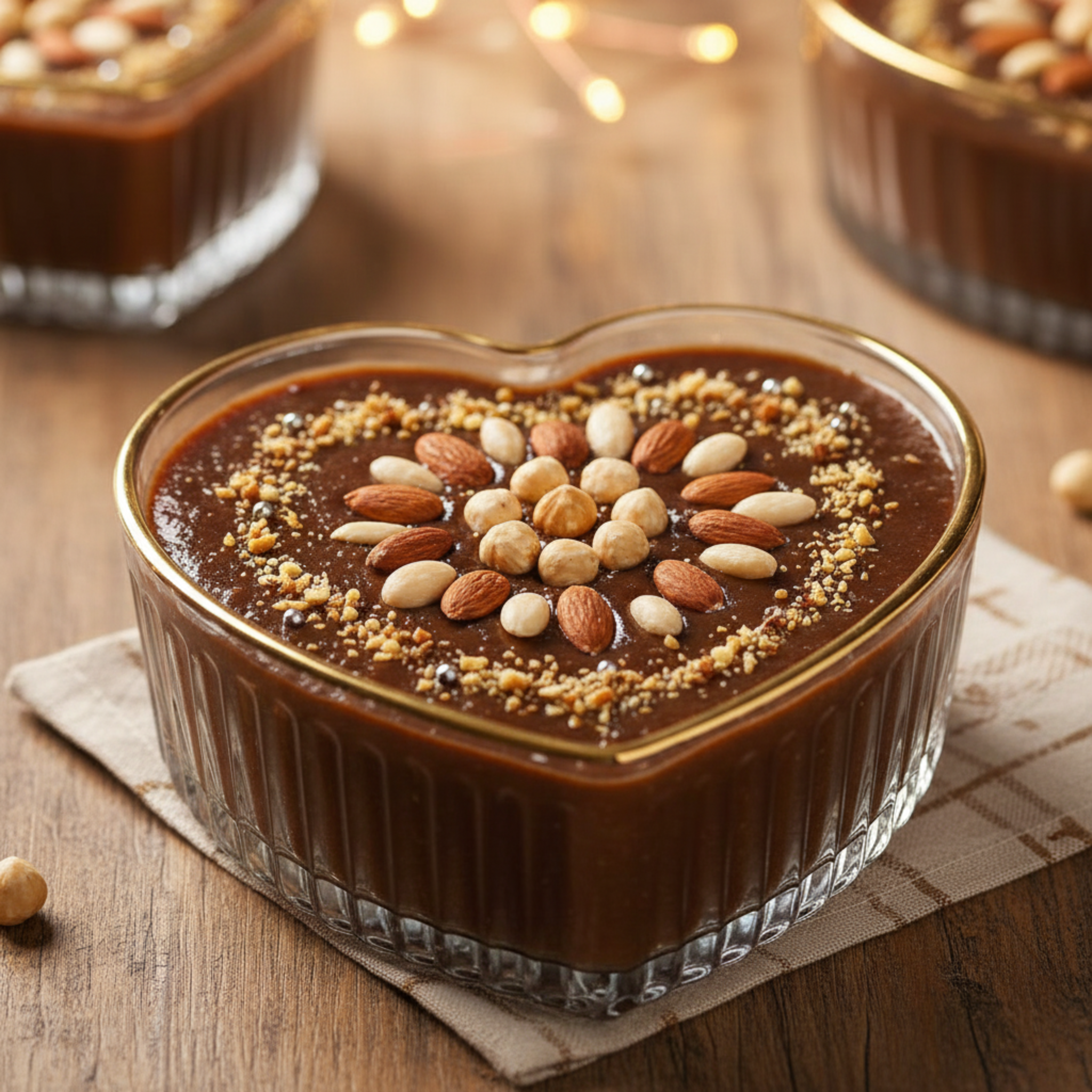 Set 6 Pots en Verre Forme Cœur – Présentation Chic & Gourmande