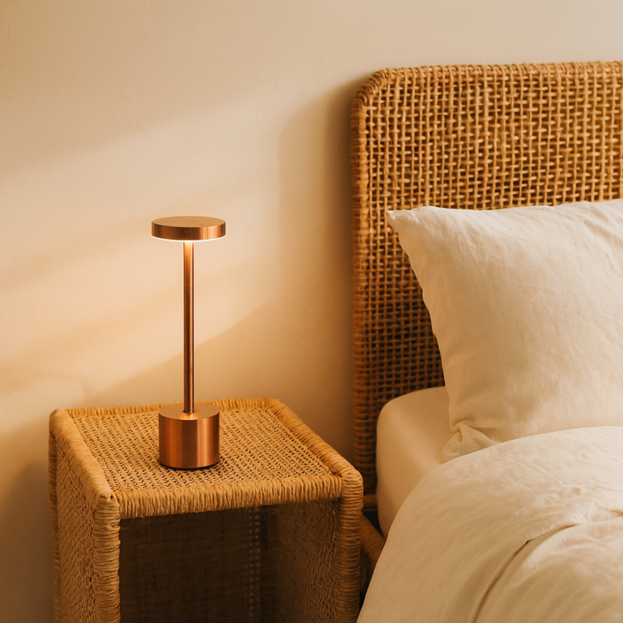 Lampe LED de Bureau Cuivrée – Design Minimaliste Haut de Gamme