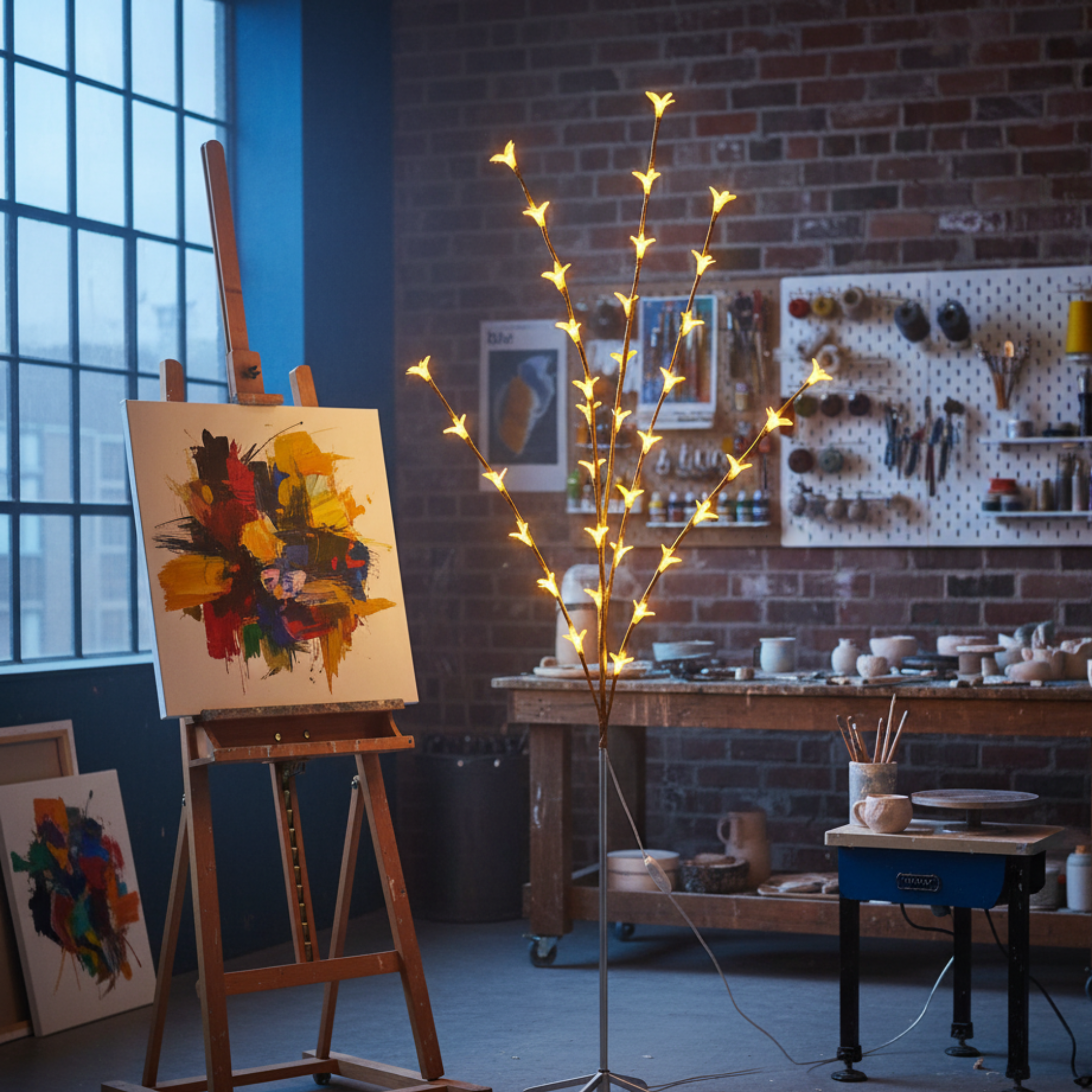 Lampadaire Fleurs LED | Éclairage Décoratif | Fiolla Home