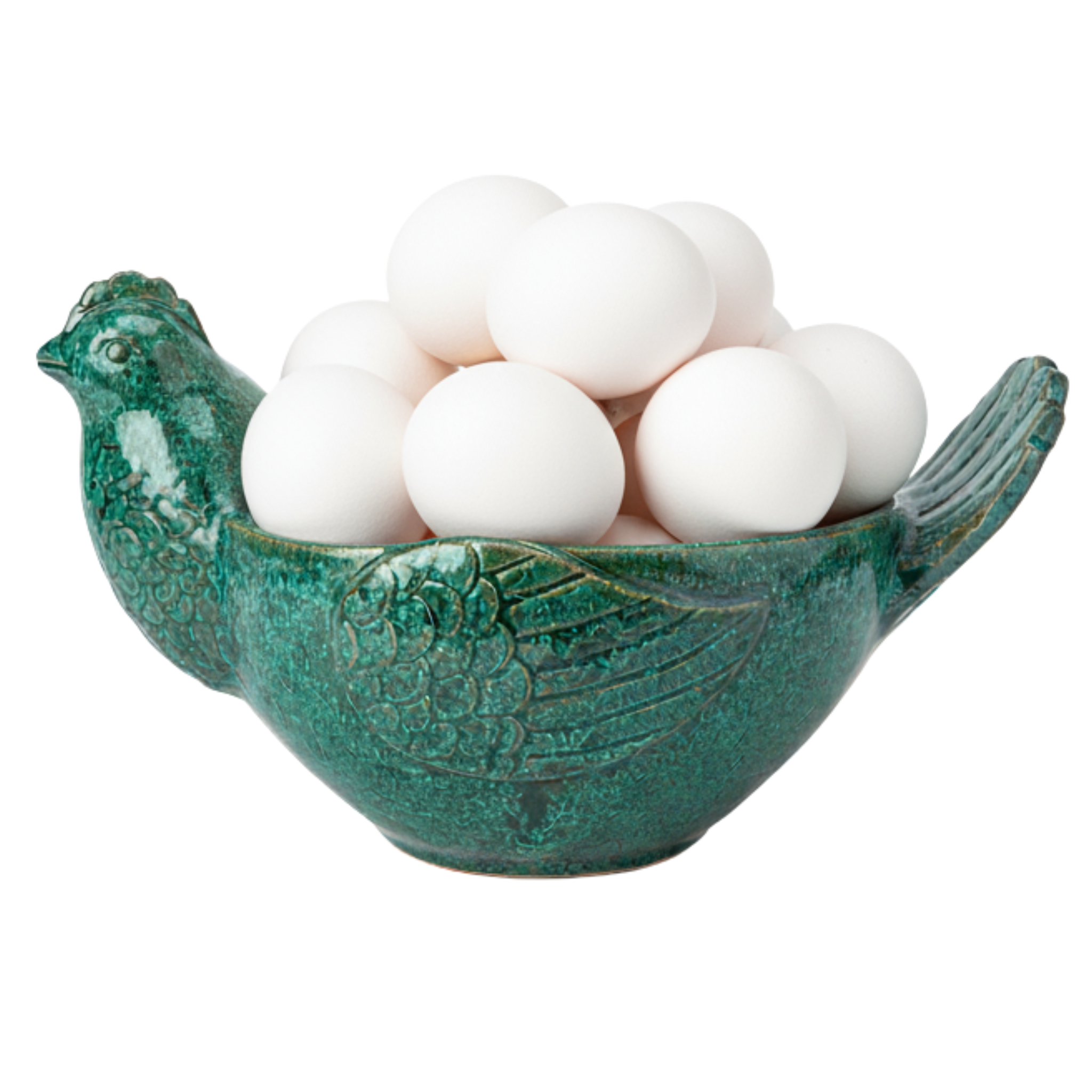 Bol Oiseau Vert Texturé – Décoration & Service | Tunisie
