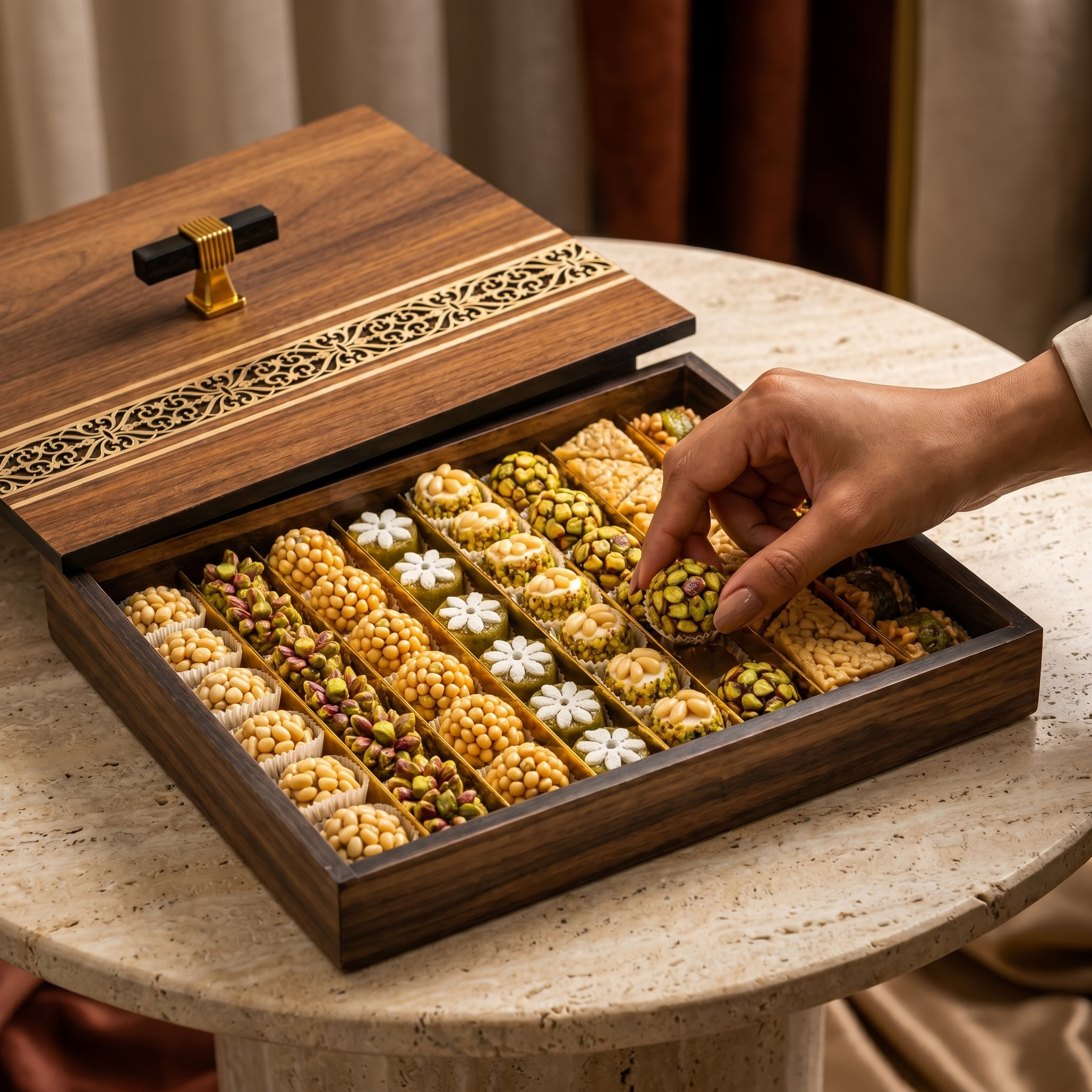 Coffret Présentation Bois GM | Boîte Cadeau Prestige | Fiolla Home