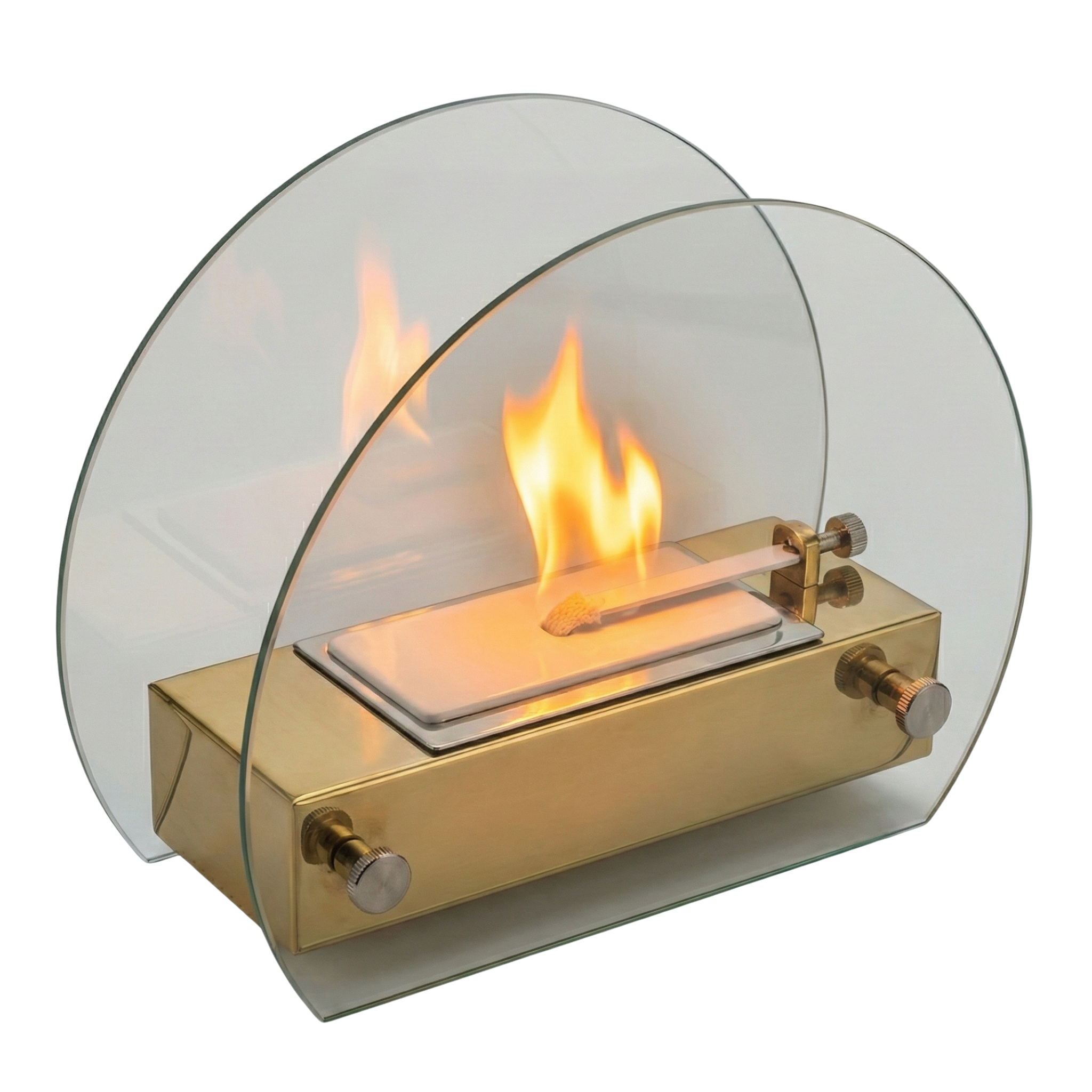 Cheminée de Table Dorée Design Luxe – Ambiance Cosy & Décorative