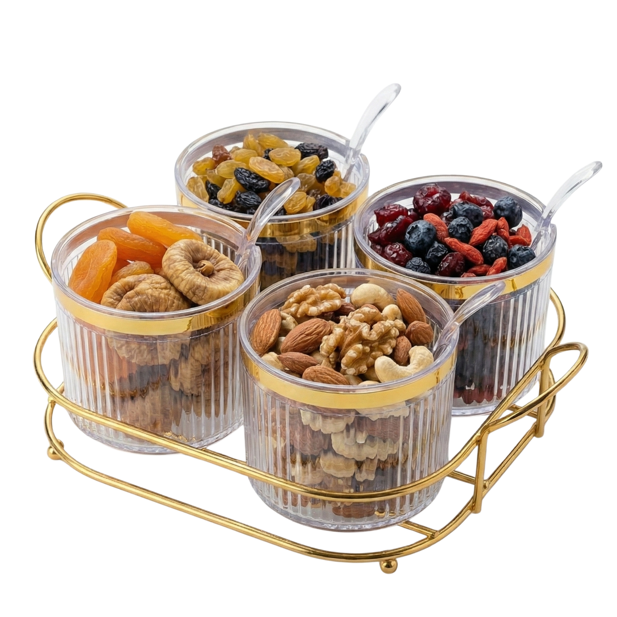 Porte-Épices ou Porte-Fruits Secs avec Support - Organisation Pratique et Élégante | Fiolla Home