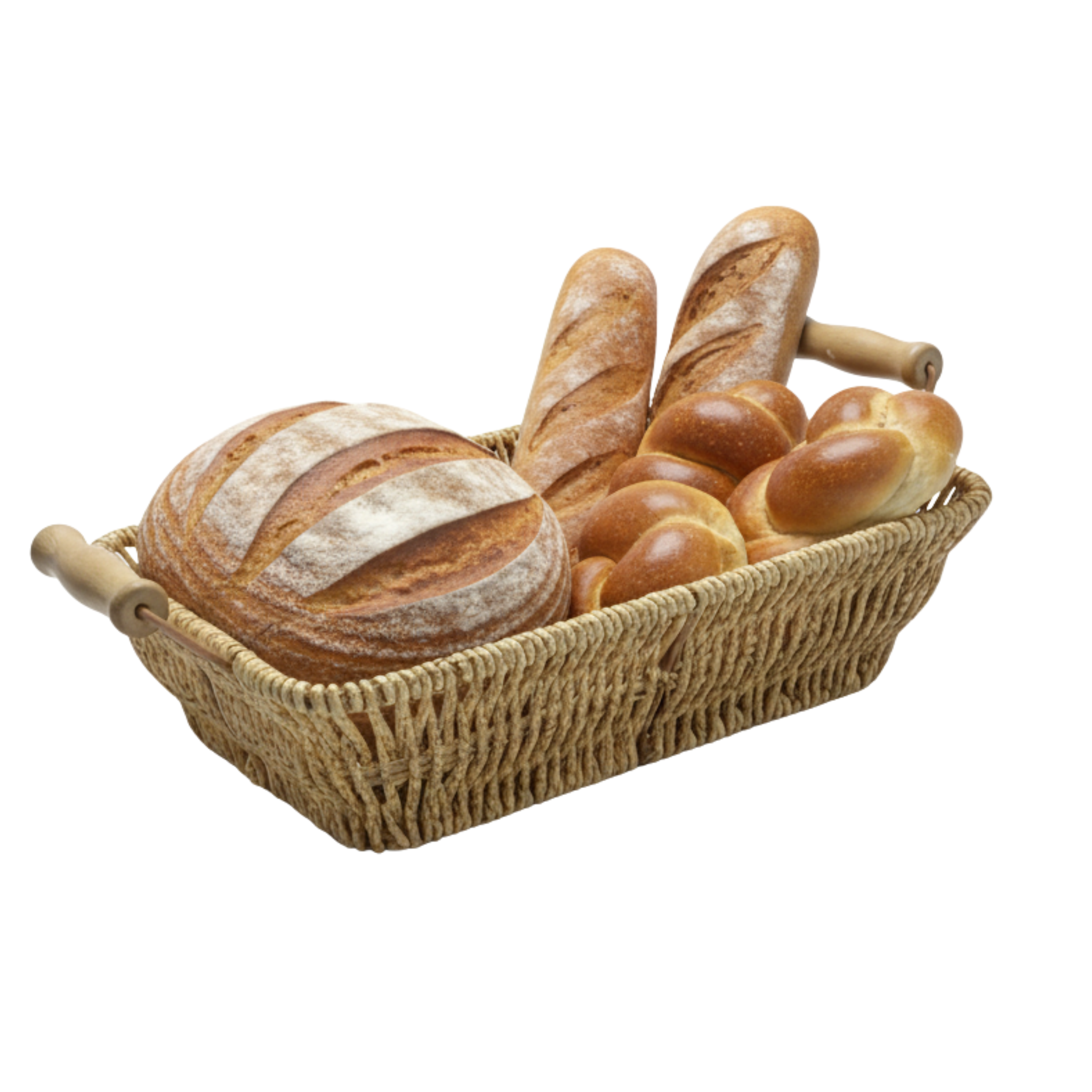 Panier à pain en rotin tressé – idéal baguettes & viennoiseries