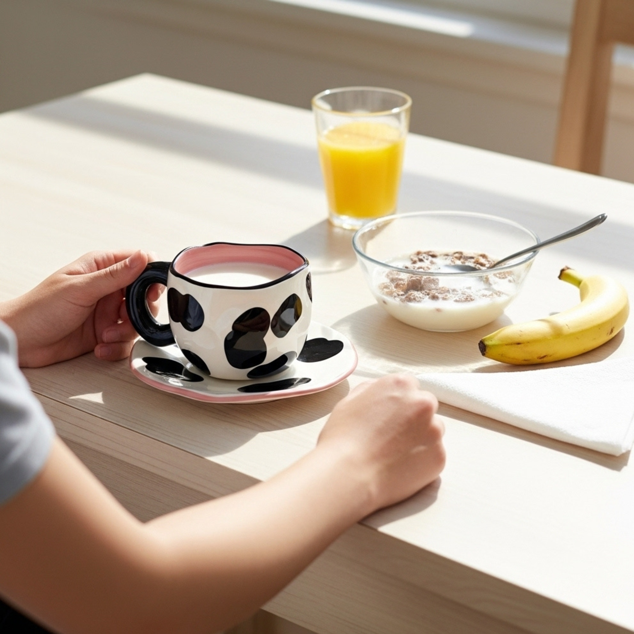 Tasse Originale Motif Vache Tunisie | Fiolla Home