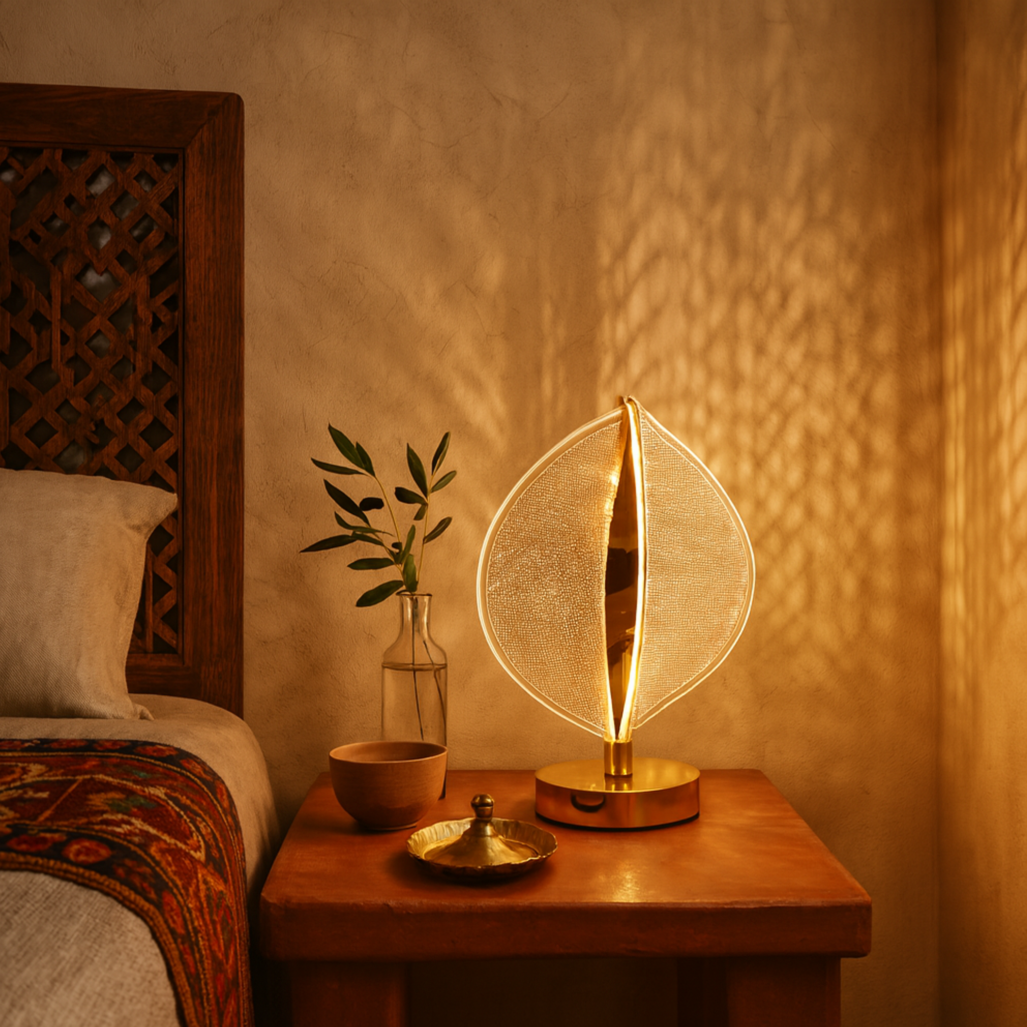 Veilleuse Feuille LED Tunisie | Lampe de Table | Fiolla Home
