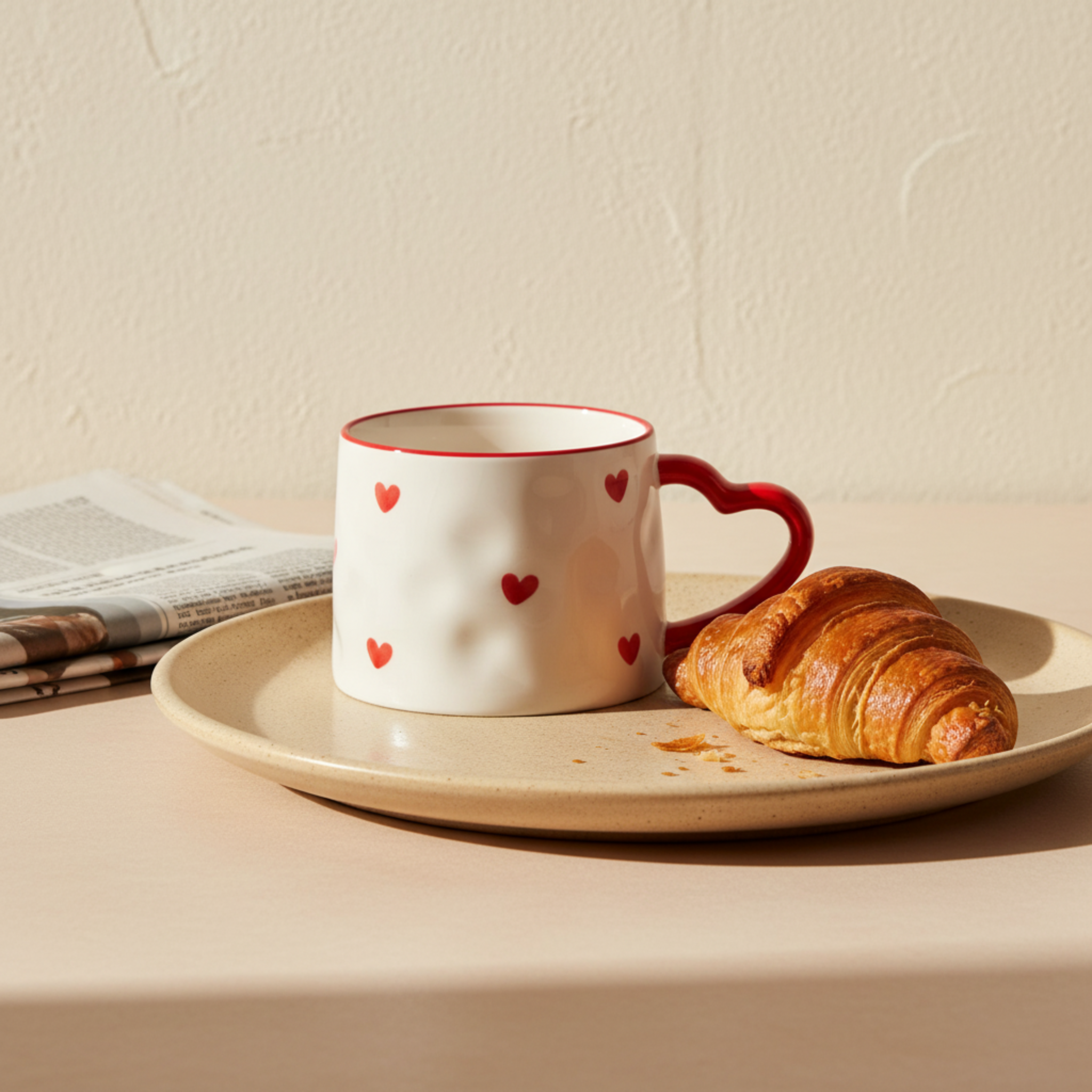 Mug Cœur en Céramique 400 ml – Fiolla Home Tunisie