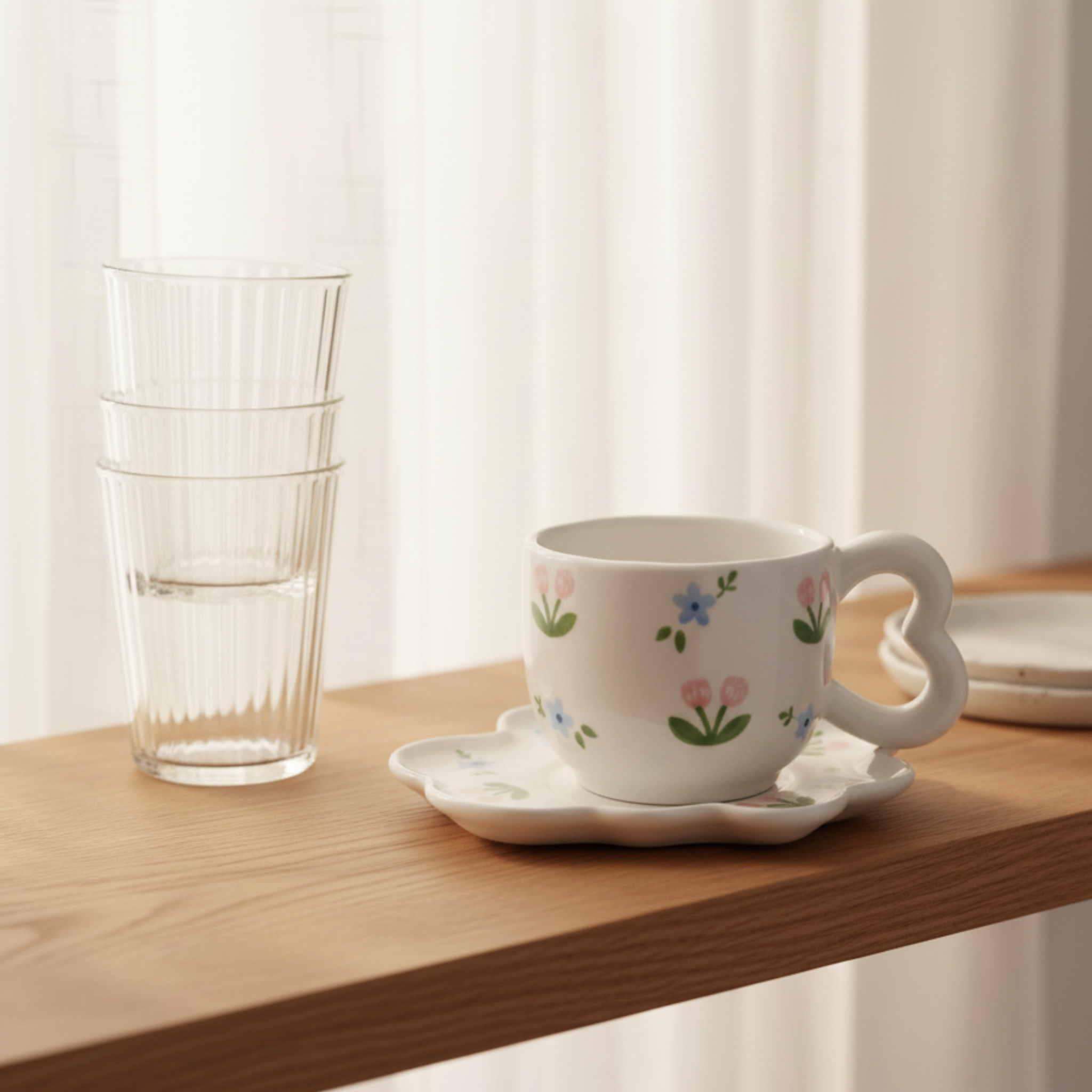 Tasse Fleurie en Céramique | Petit-Déj Chic | Fiolla Home