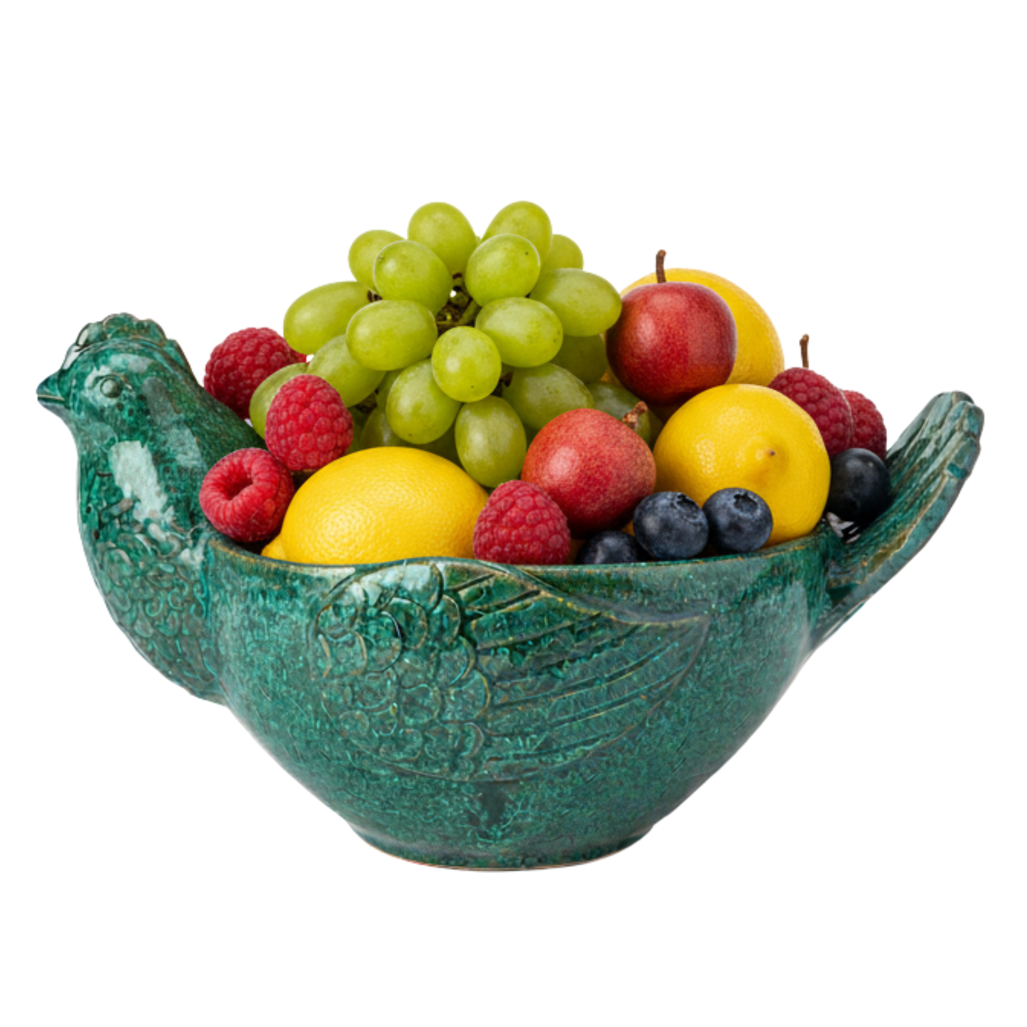 Bol Oiseau Vert Texturé – Décoration & Service | Tunisie