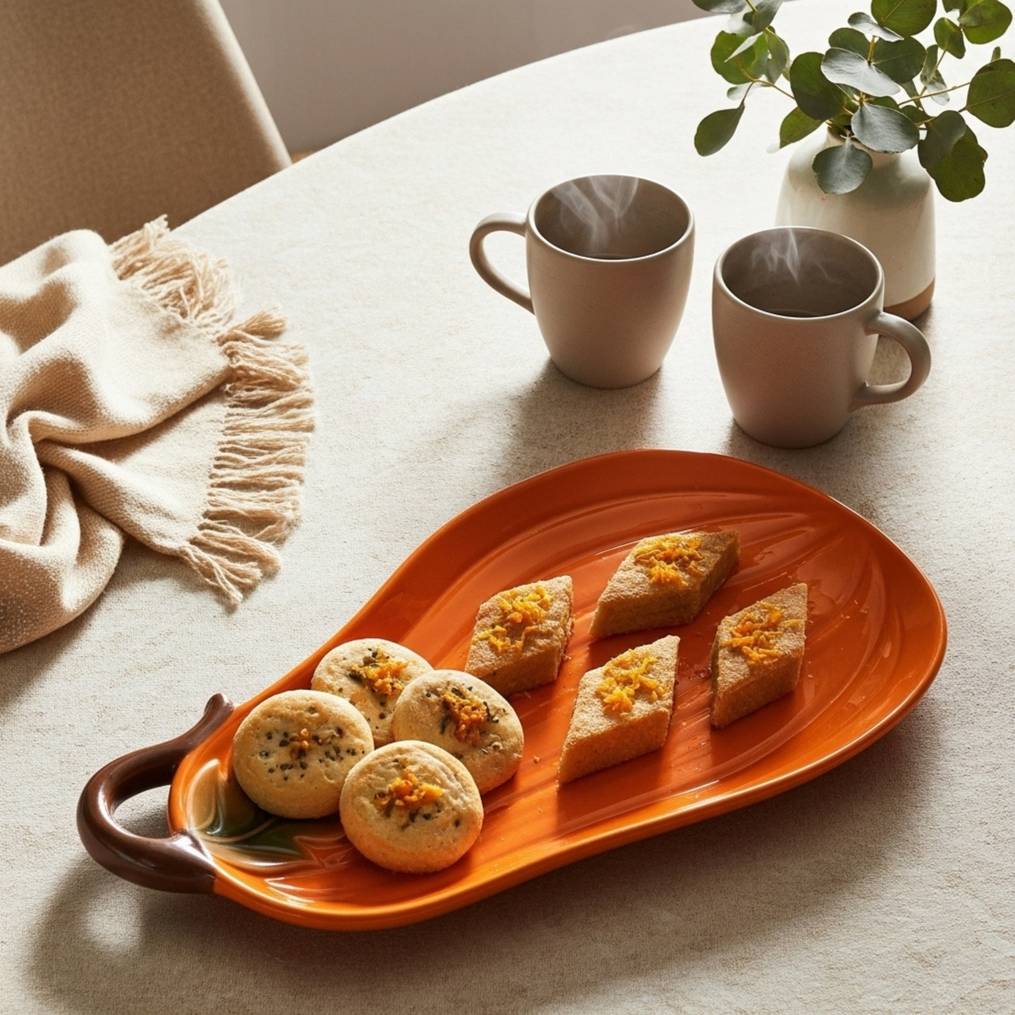 Assiette Citrouille en Céramique – Cadeau Fin d’Année Tunisie