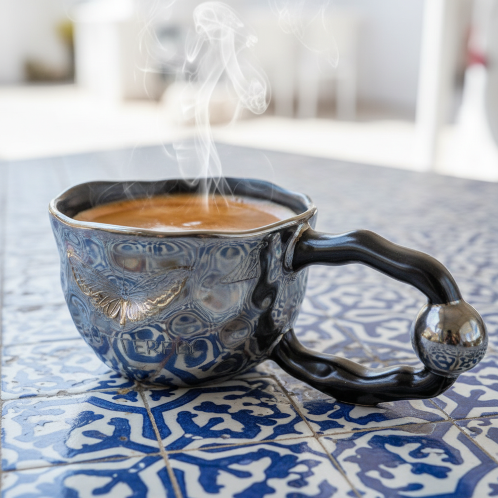 Mug Papillon "Butterfly" Céramique & Anse Design - Tunisie