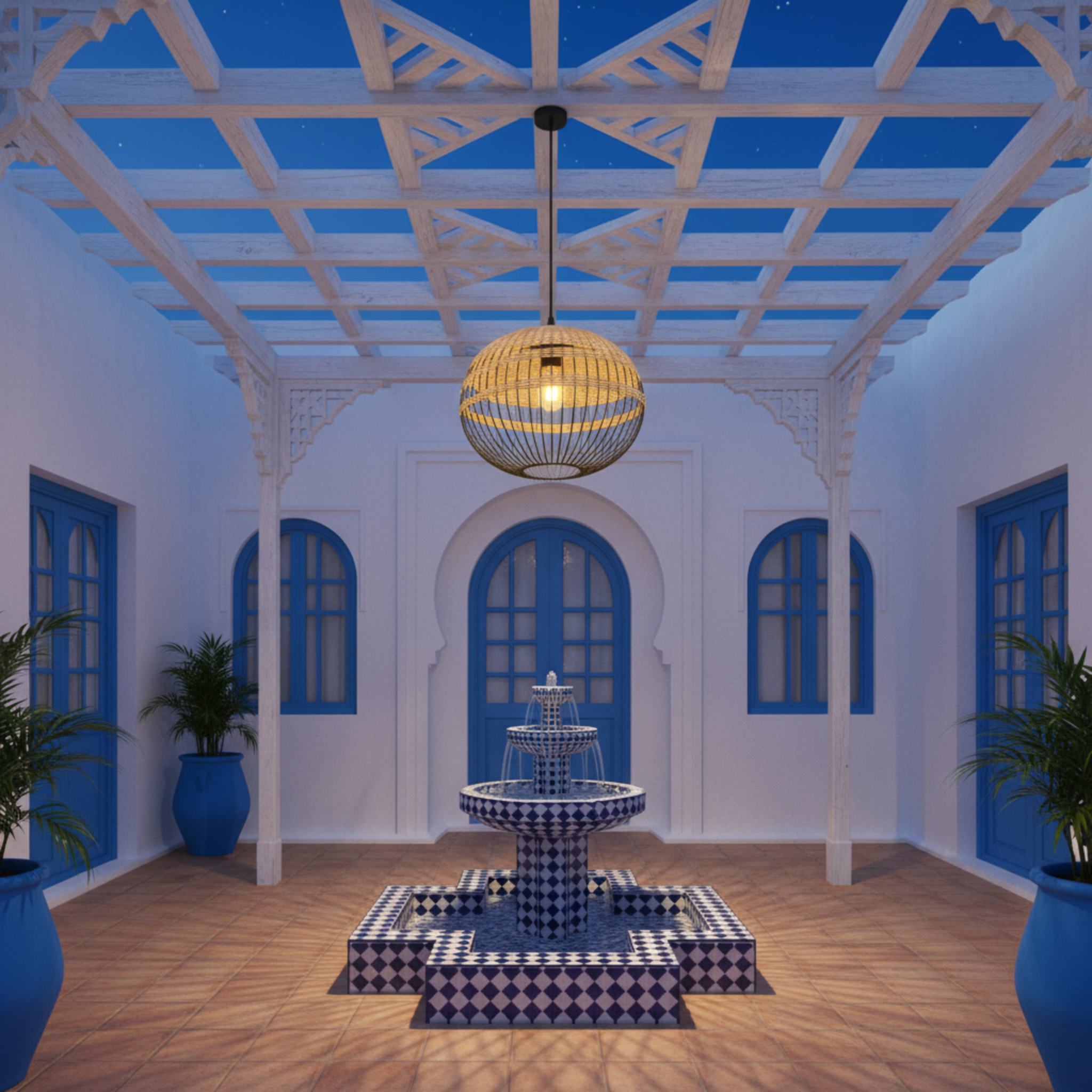 Suspension Sphérique Fibres Végétales & Métal | Design Bohème Chic | Tunisie