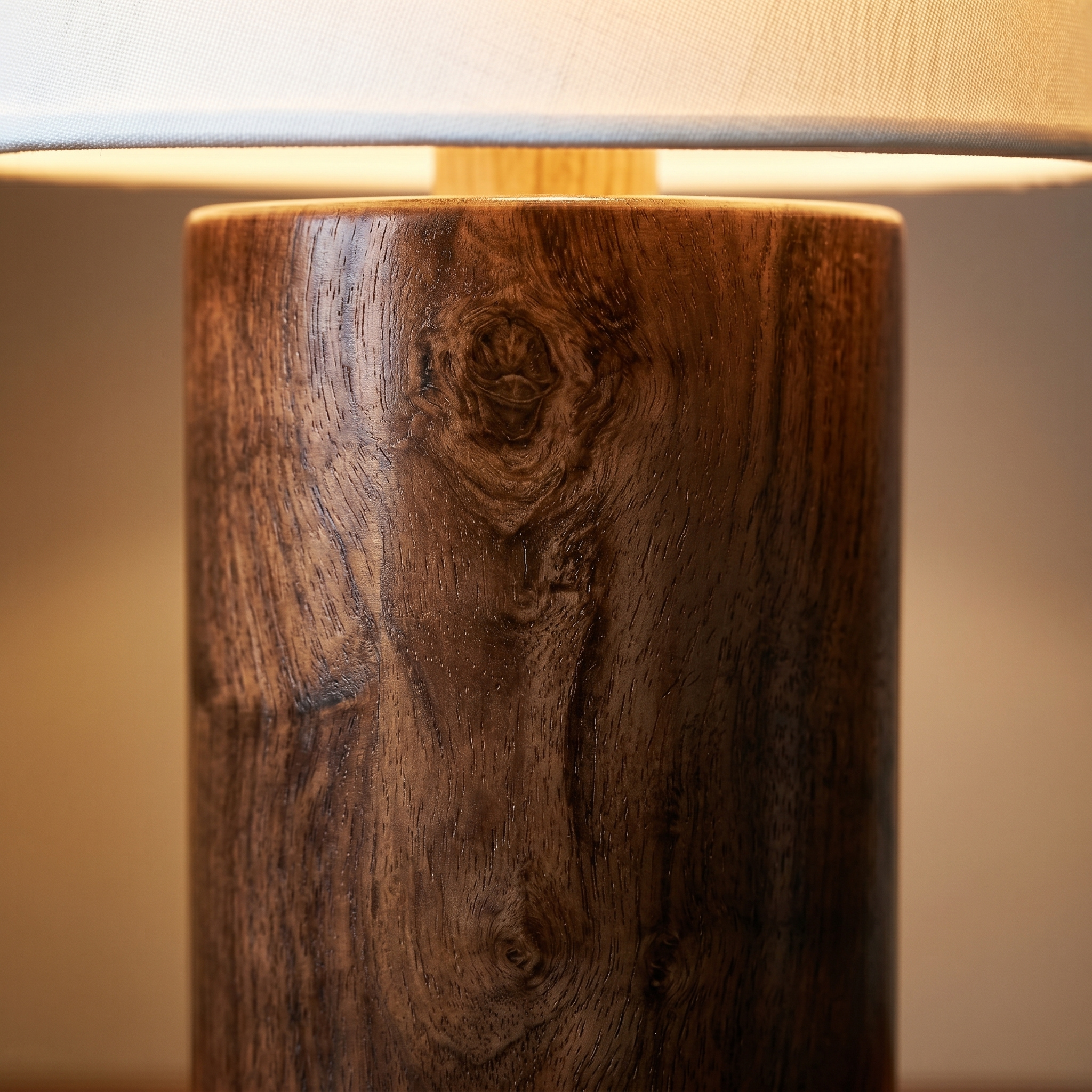 Lampe de Chevet Bois Hêtre & Lin | Fiolla Home Tunisie