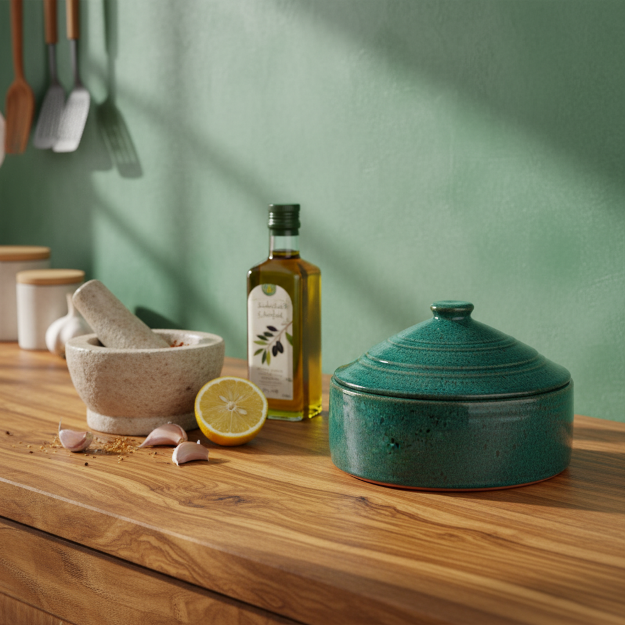 Tajine en céramique avec couvercle – Made in Tunisia