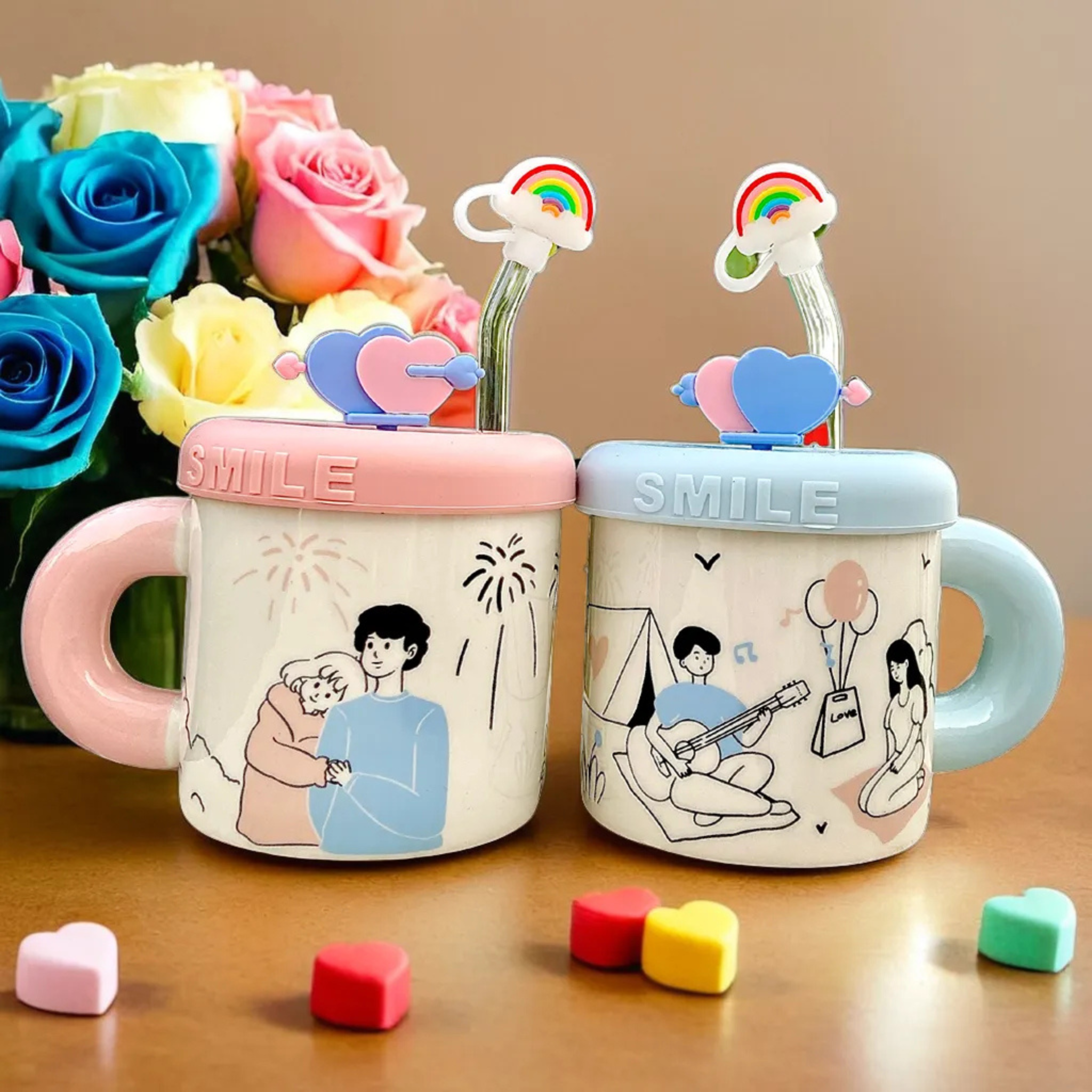 Set de Mugs Couple | Élégance et Tendresse | Fiolla Home