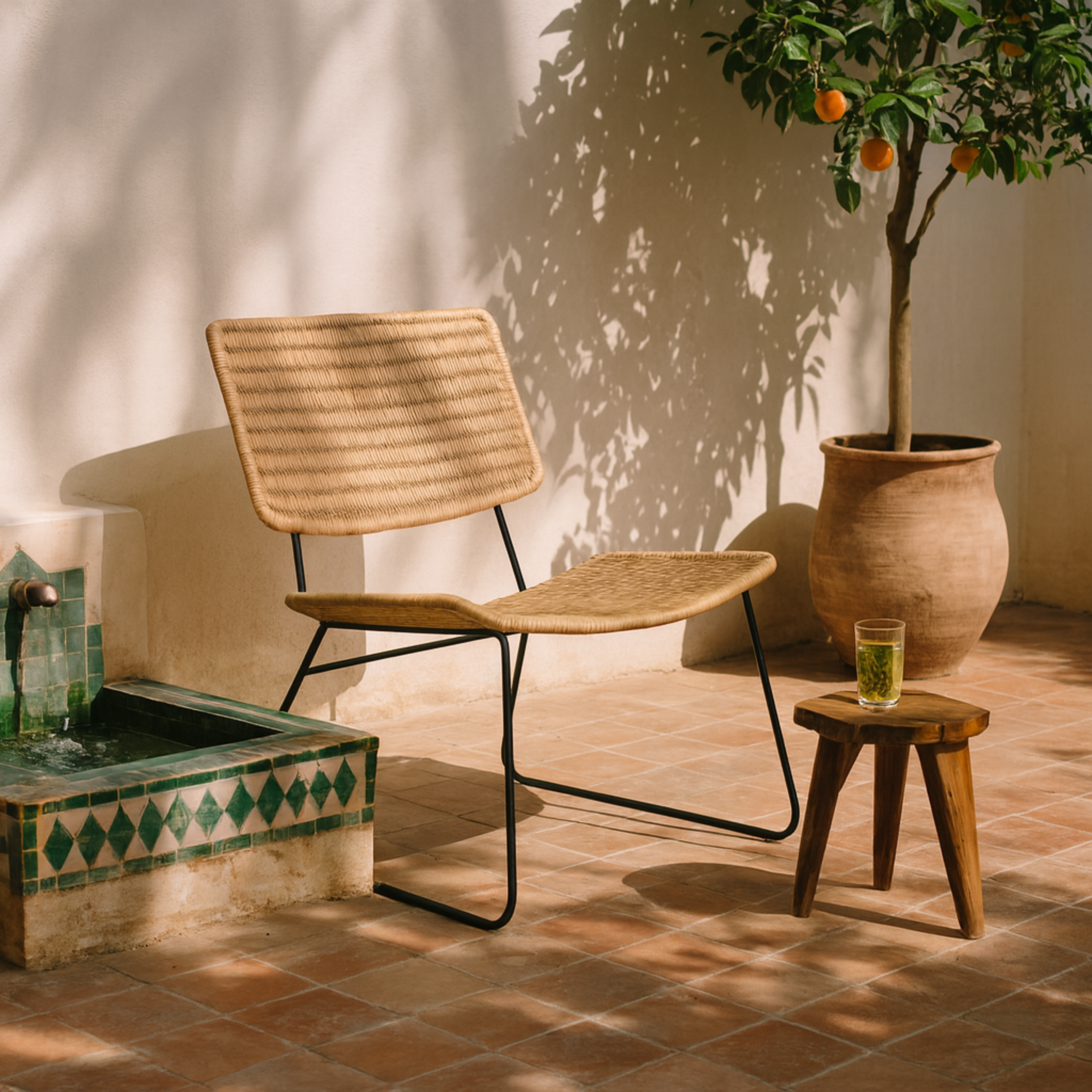 Chaise en rotin naturel | Confort respirant | Fiolla Home