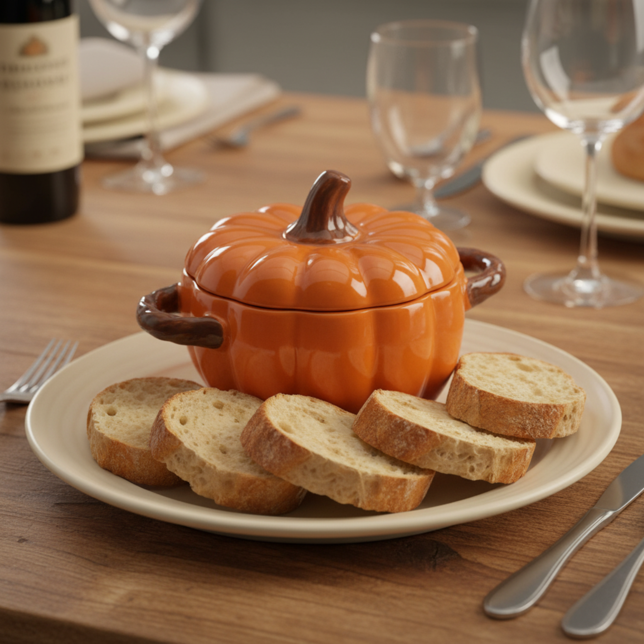 Mini Soupière Citrouille Céramique – Service Individuel Chic