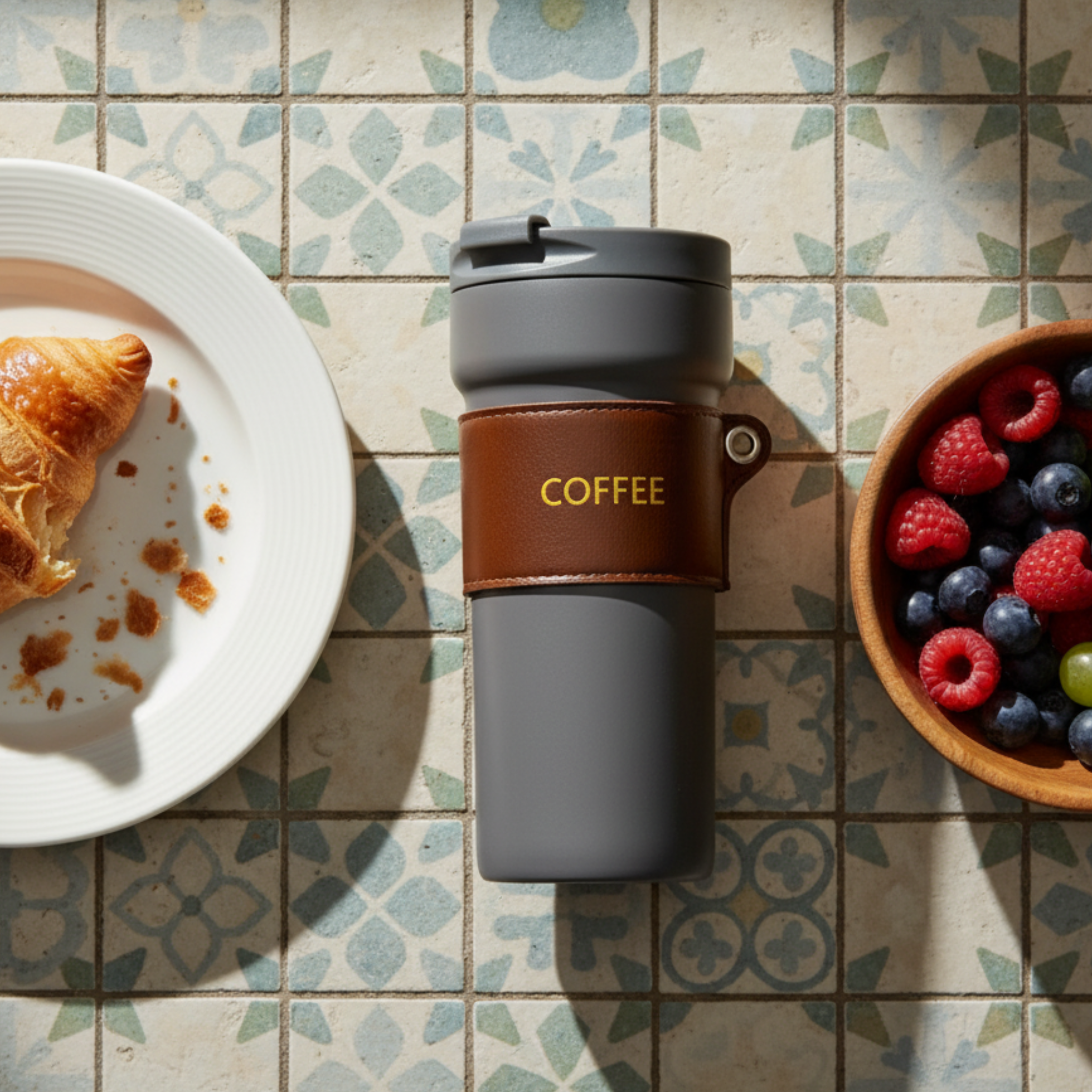 Thermos Inox 450 ml Gris | Isotherme Étanche | Fiolla Home