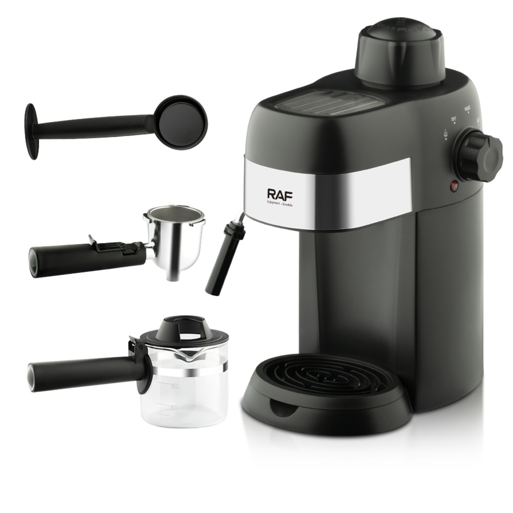 Cafetière Espresso RAF Italienne + Mousseur à Lait | Fiolla Home Tunisie