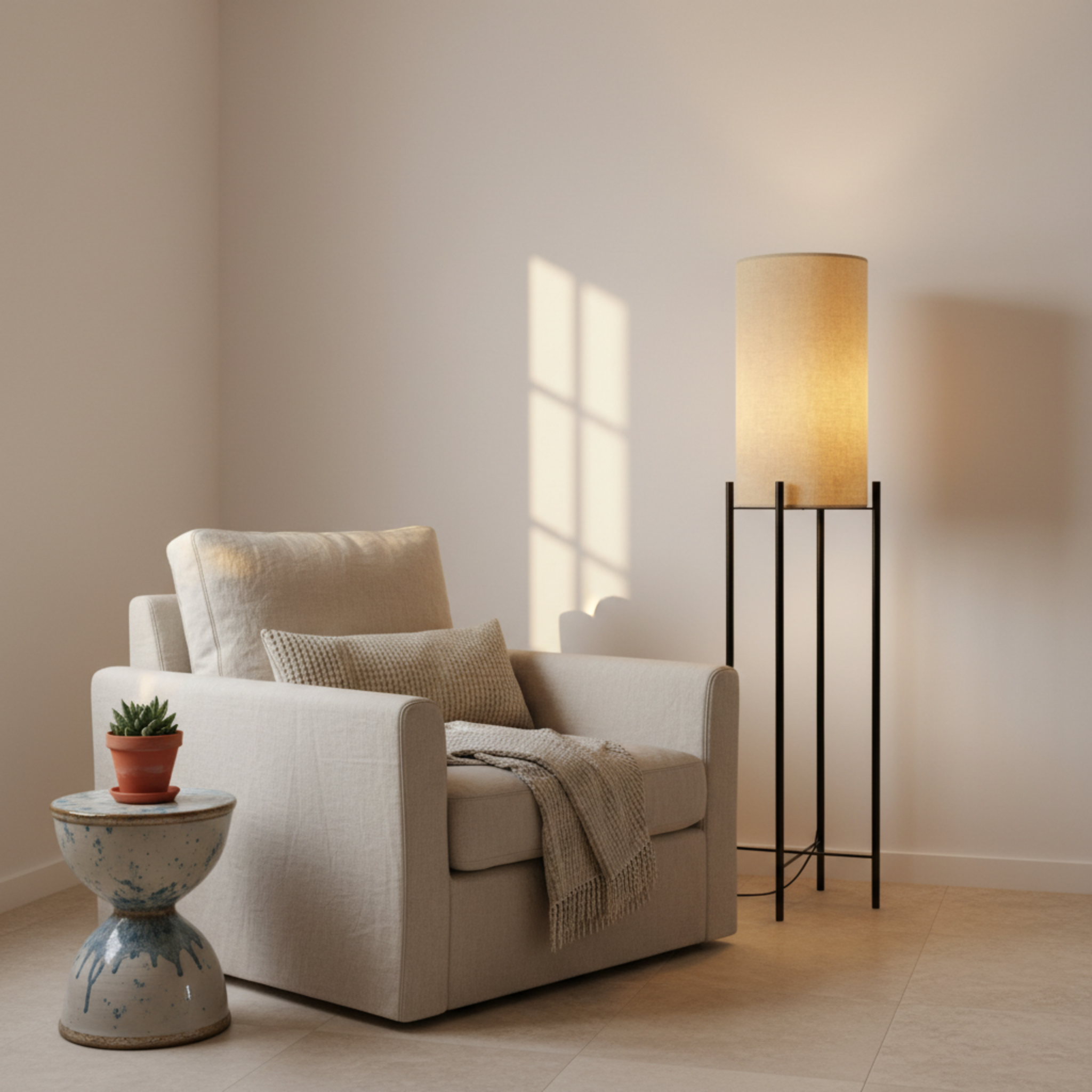 Lampadaire Design Moderne sur Pied – Éclairage Salon Tunisie