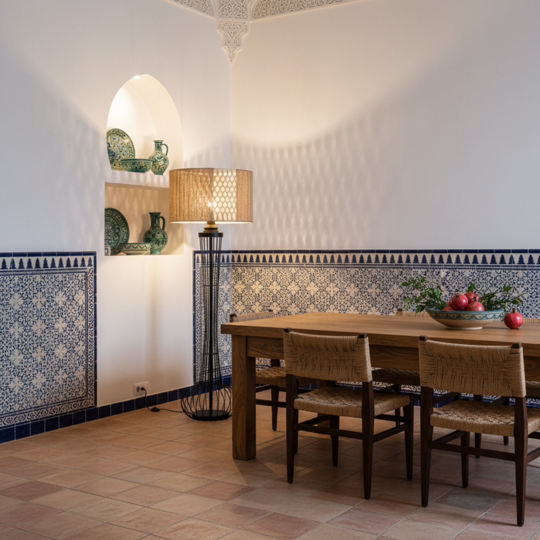 Lampadaire Jute et Macramé | Design Bohème Artisanal | Tunisie