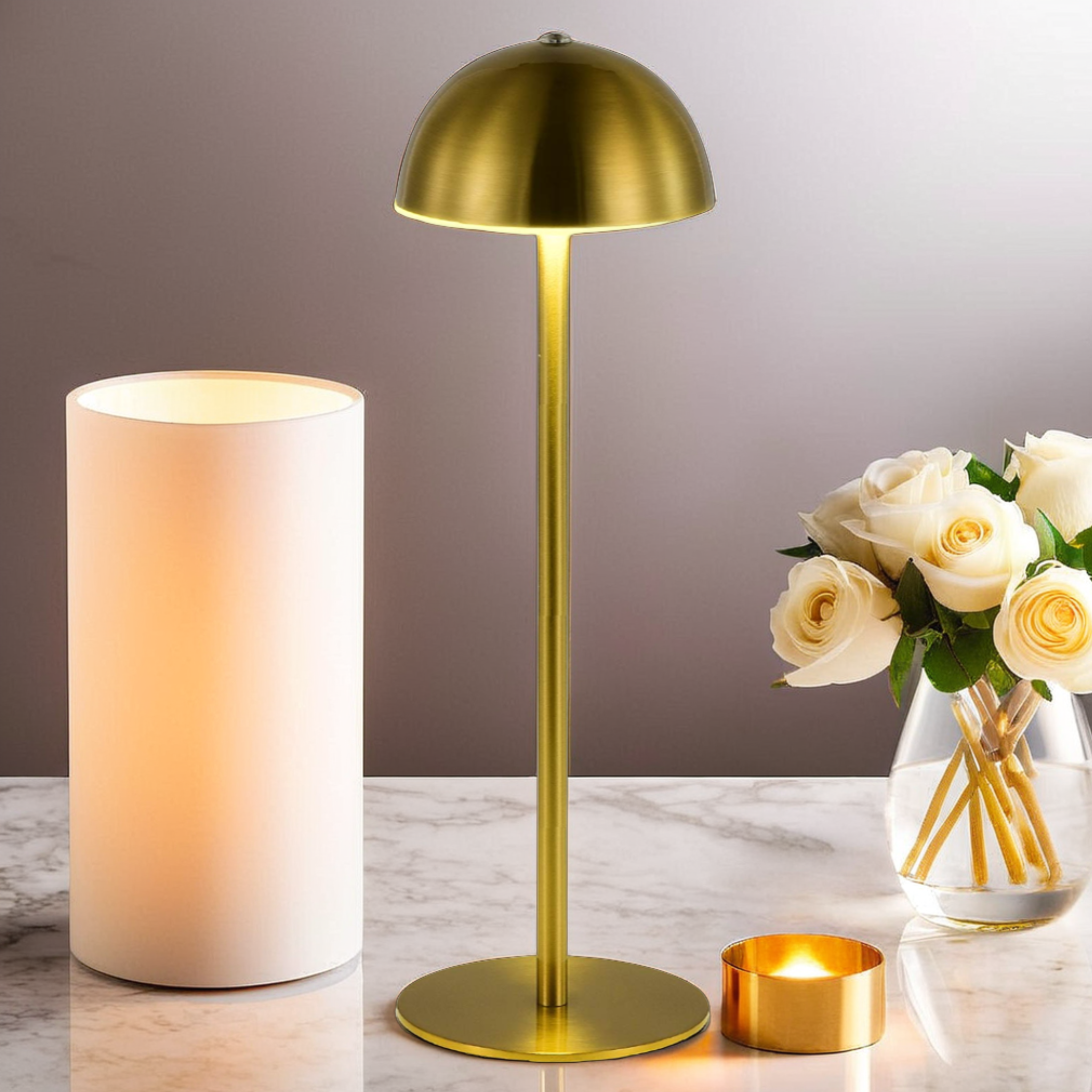 Lampe de Table LED Rechargeable | Finition Luxe et Style | Fiolla Home