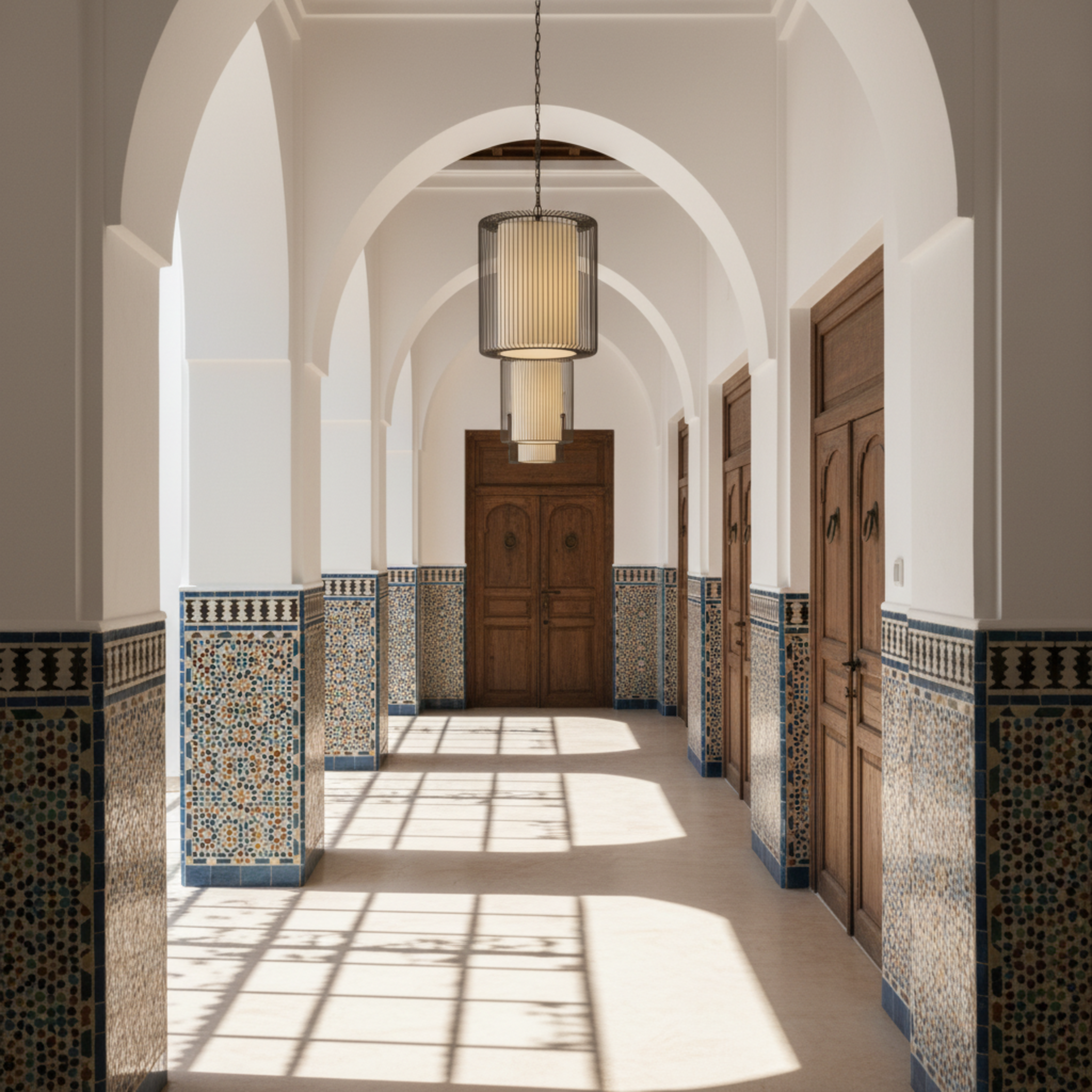 Suspension Cylindrique Côtelée | Design Moderne Minimaliste | Tunisie