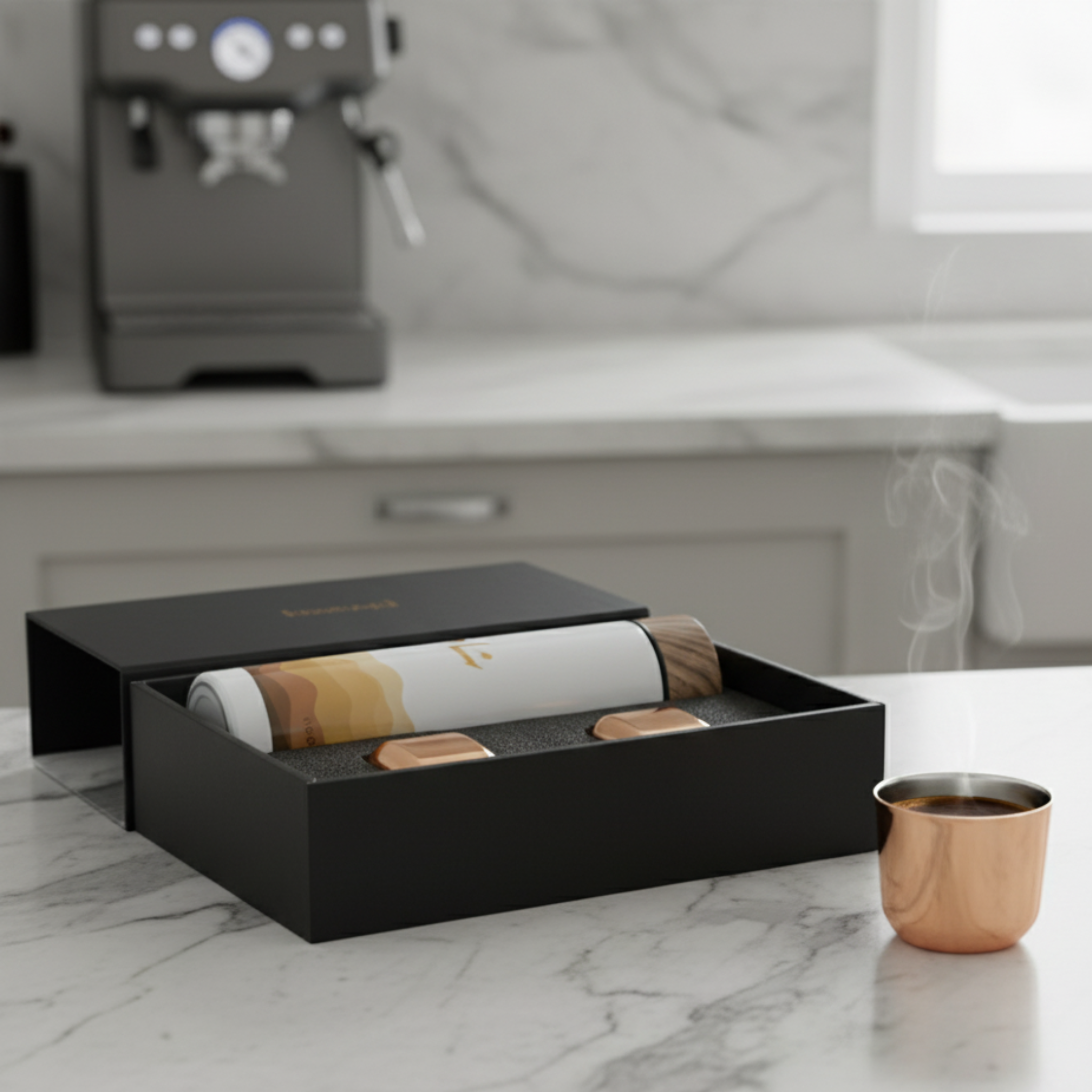 Coffret Thermos Thé Arabe + 2 Tasses | Thermos Tunisie | Fiolla Home