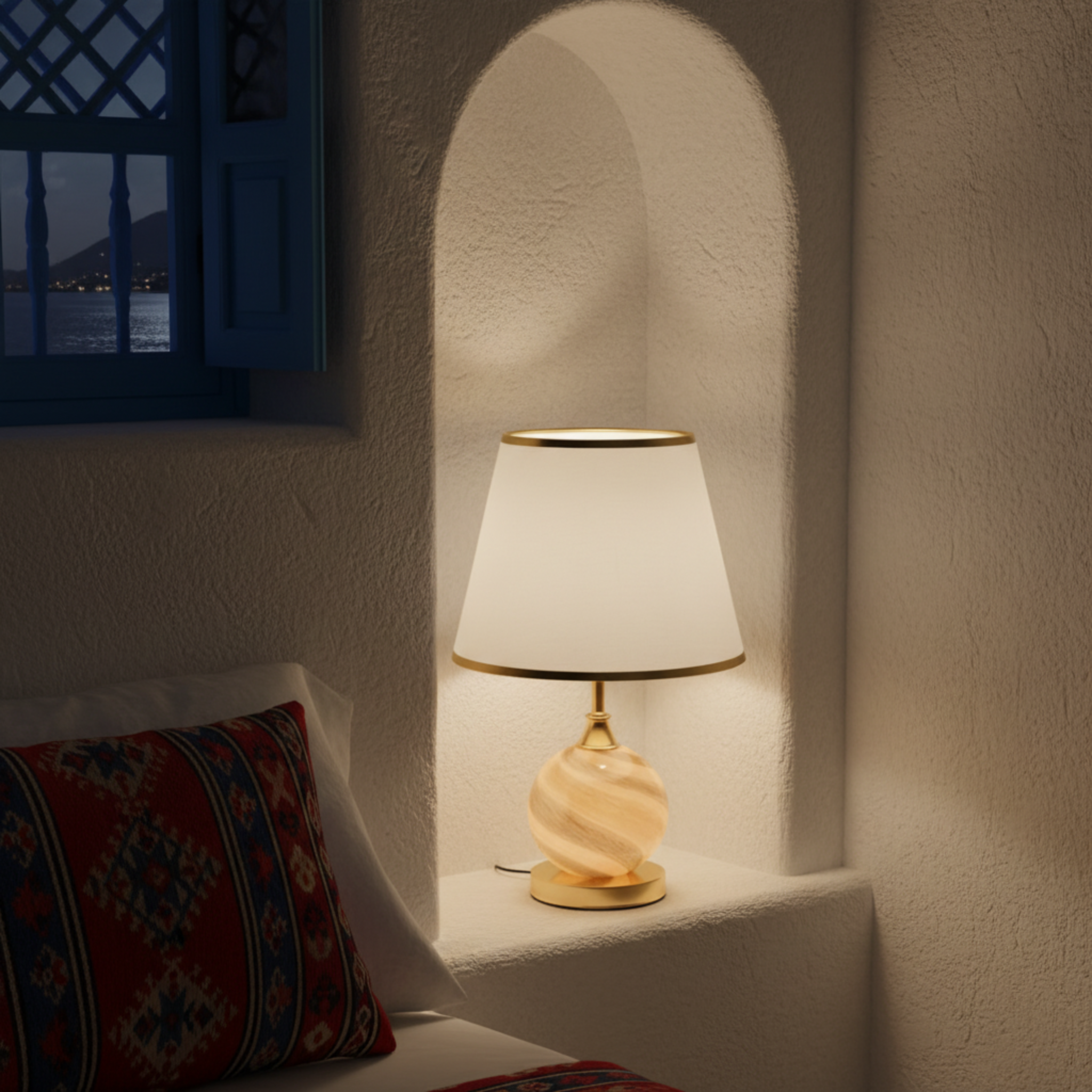 Lampe de Table "Noor" – Veilleuse Ambiance Méditerranéenne