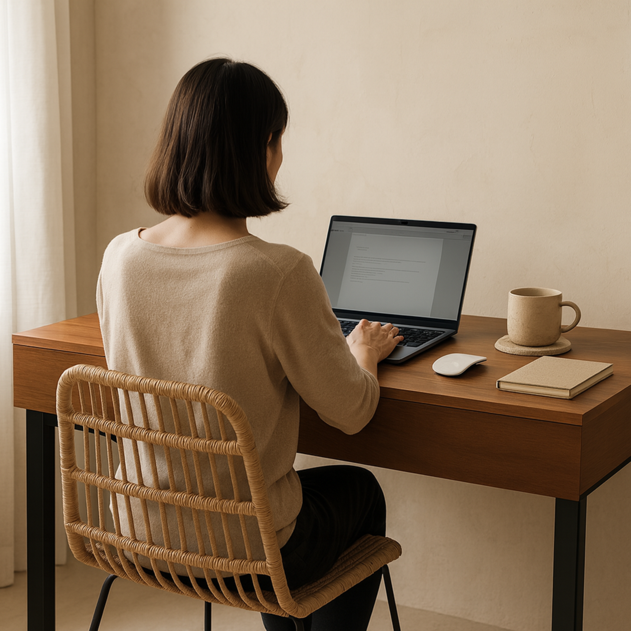 Bureau/Coiffeuse 2-en-1 avec Miroir LED | Tunisie | Fiolla Home