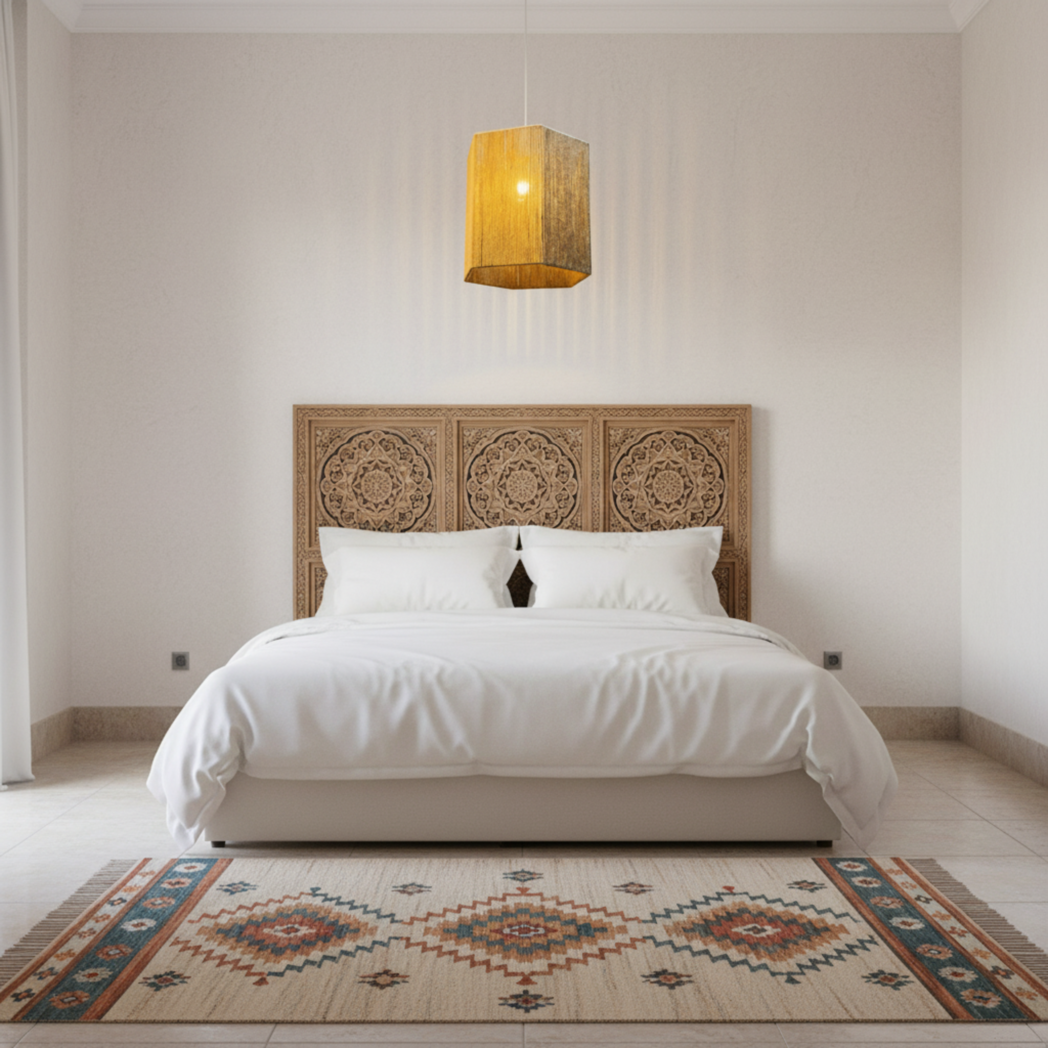 Suspension Luminaire Jute Fait Main Tunisie | Design Oriental & Bohème