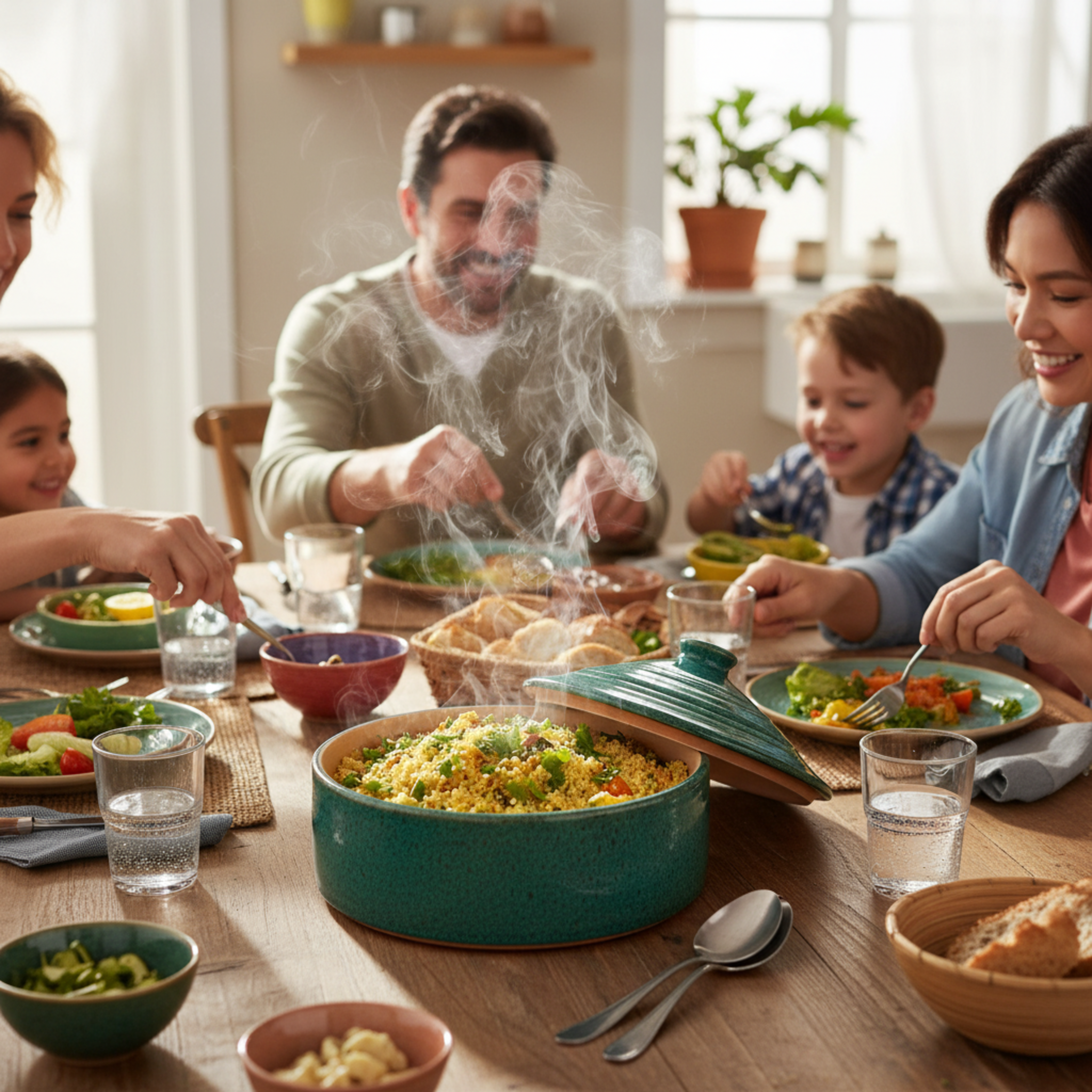Tajine en céramique avec couvercle – Made in Tunisia