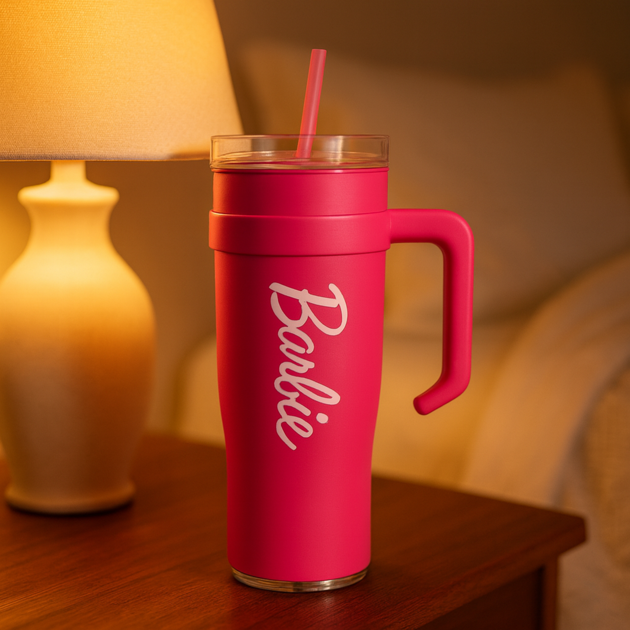 Thermos Barbie Rose | Travel Mug avec Poignée | Fiolla Home