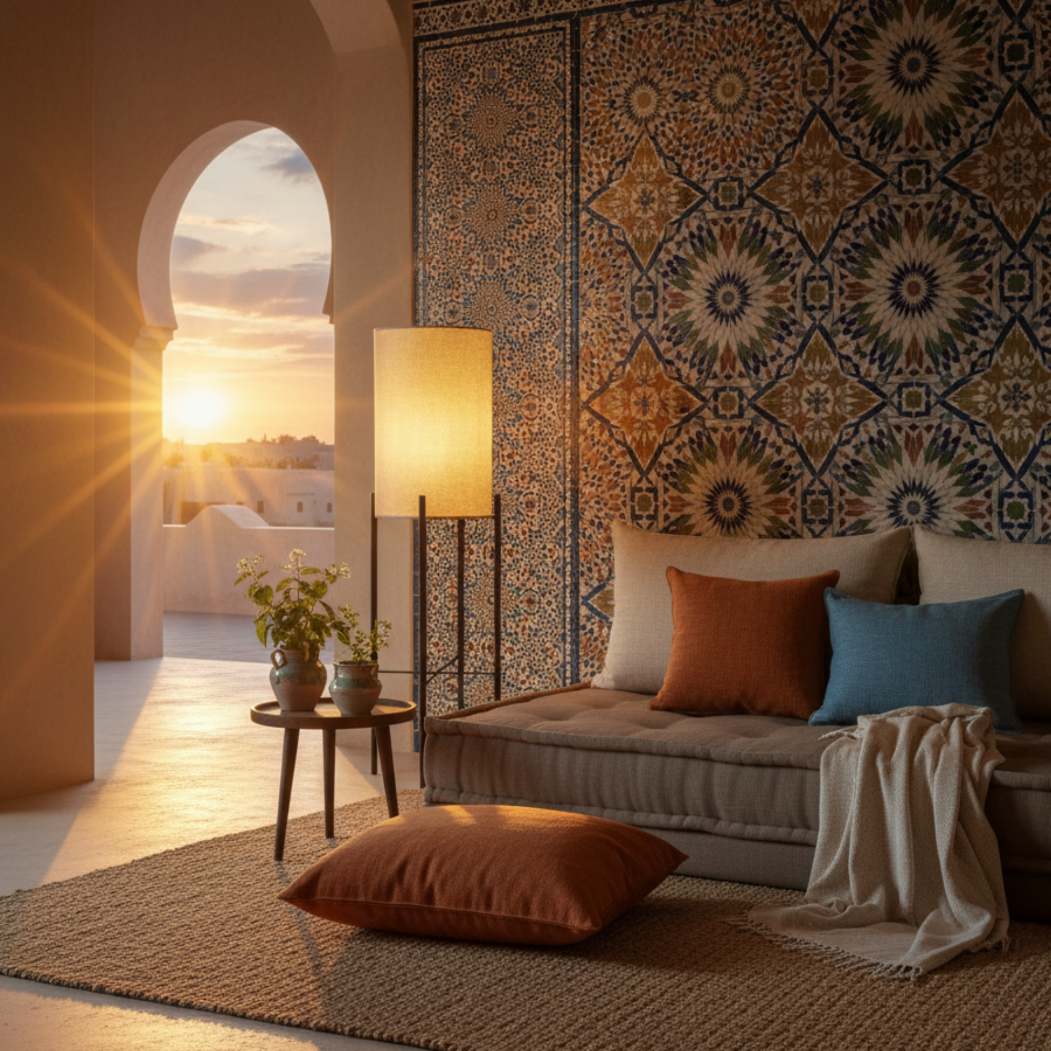 Lampadaire Design Sur Pied – Luminaire d'Ambiance Salon Tunisie