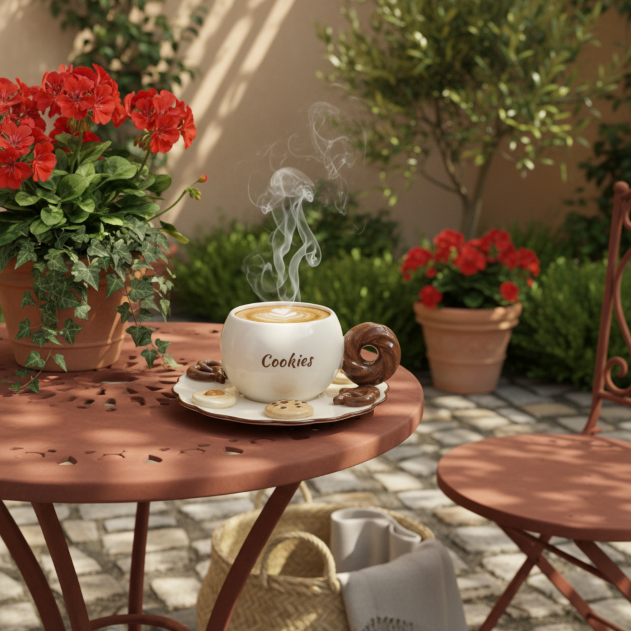 Tasse "Cookies" Gourmande — Mug avec Anse Donut & Biscuits 3D