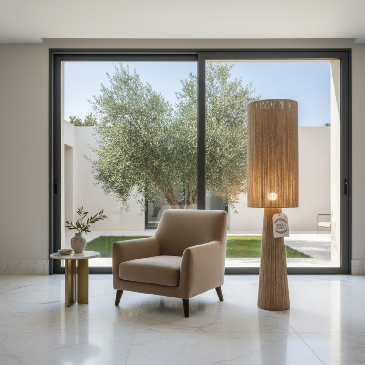 Lampadaire "OASIS" par Fiolla Home – Luminaire Artisanal Luxe Tunisie