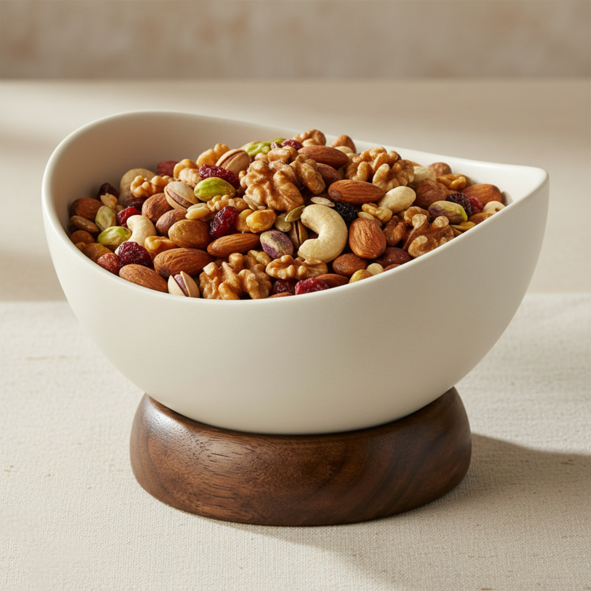 Bol Incliné Design en Céramique & Socle Bois – Service & Déco