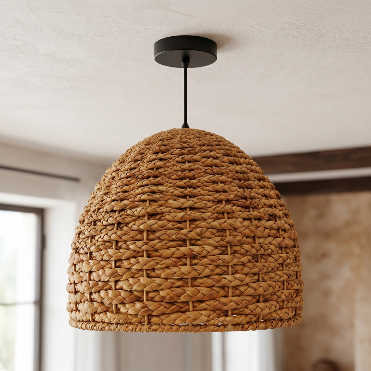 Lustre en fibres de bananier