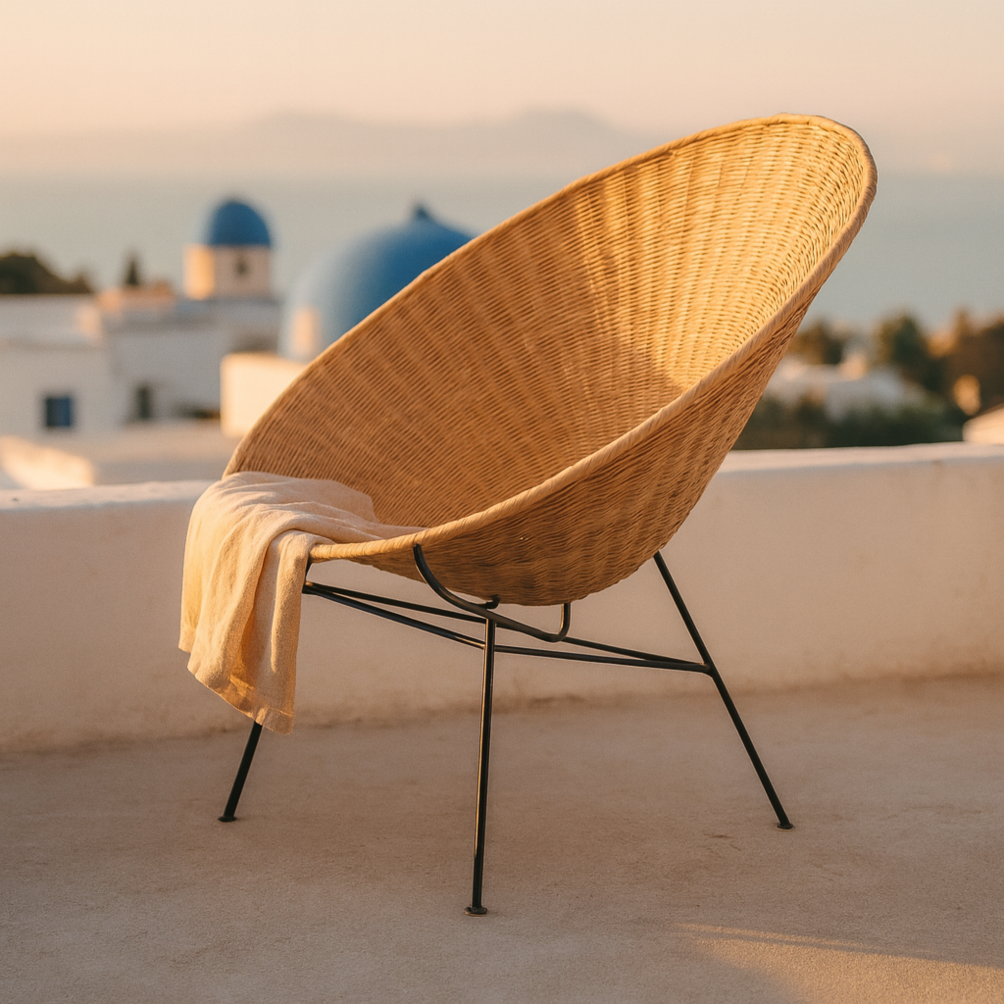 Chaise en rotin Tunisie | Bohème chic naturel | Fiolla Home