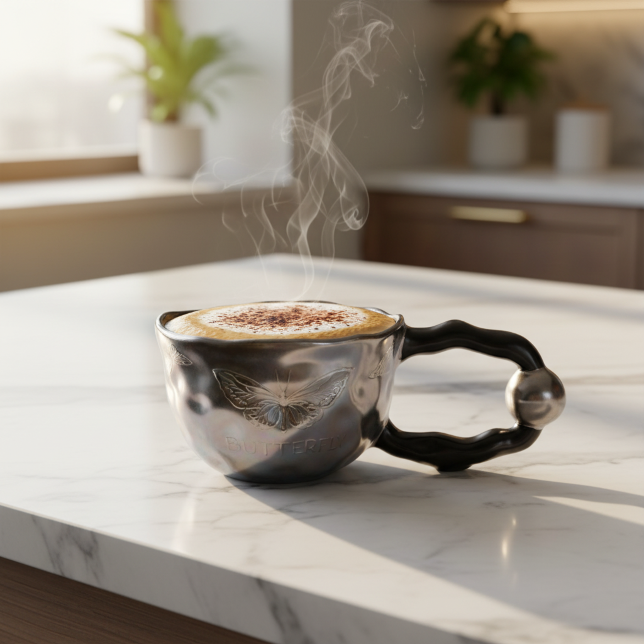 Mug Papillon "Butterfly" Céramique & Anse Design - Tunisie