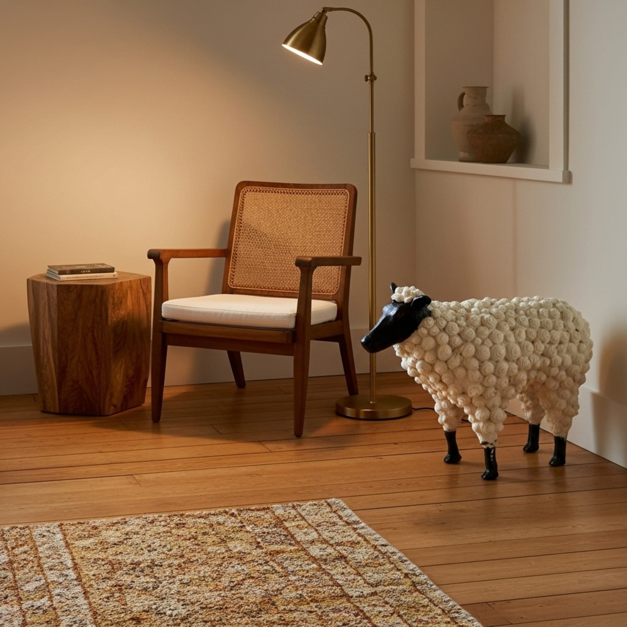 Mouton en Céramique 100% Fait Main – Pièce d’Art XL