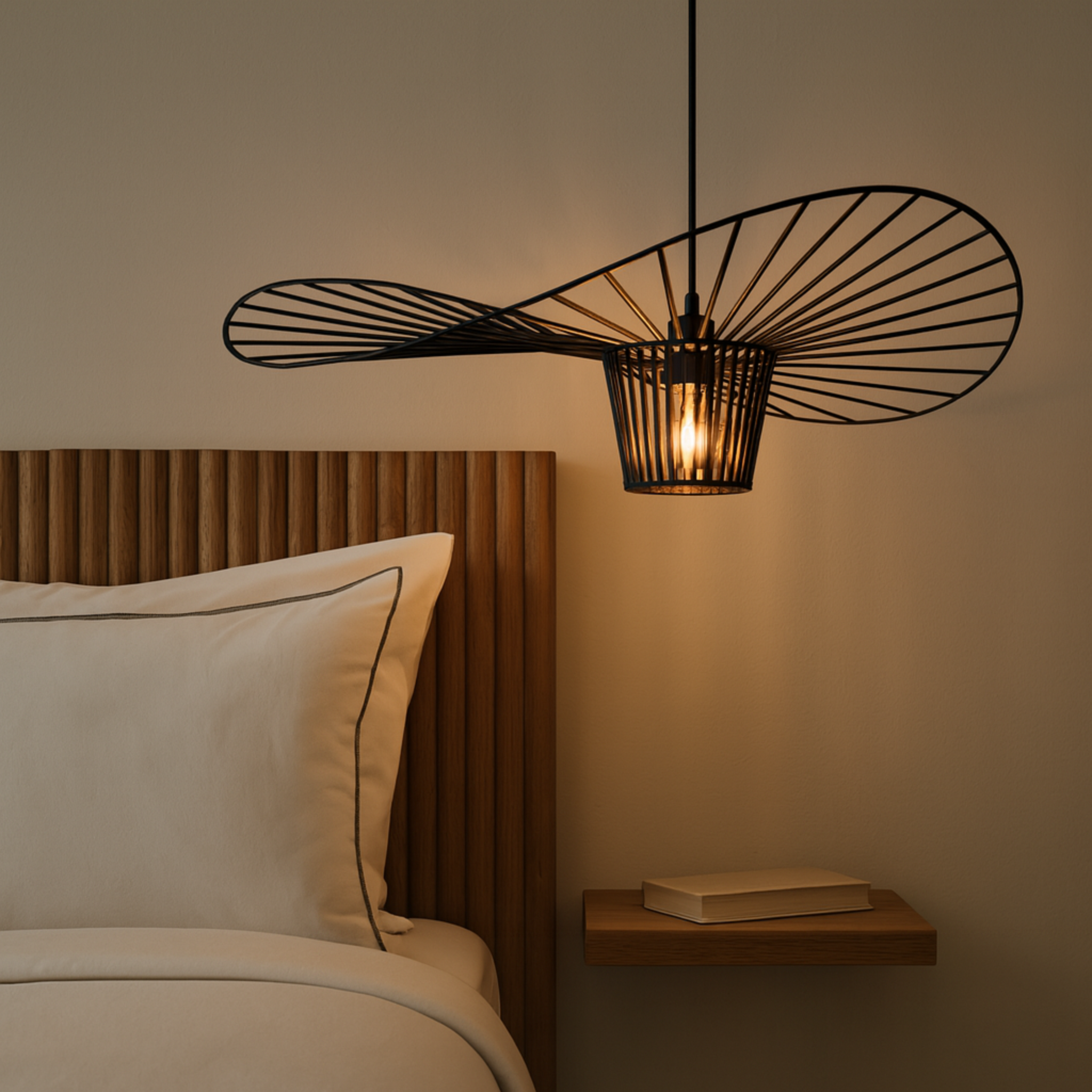 Suspension Métallique Tunisie | Design Noir Sculptural | Fiolla Home