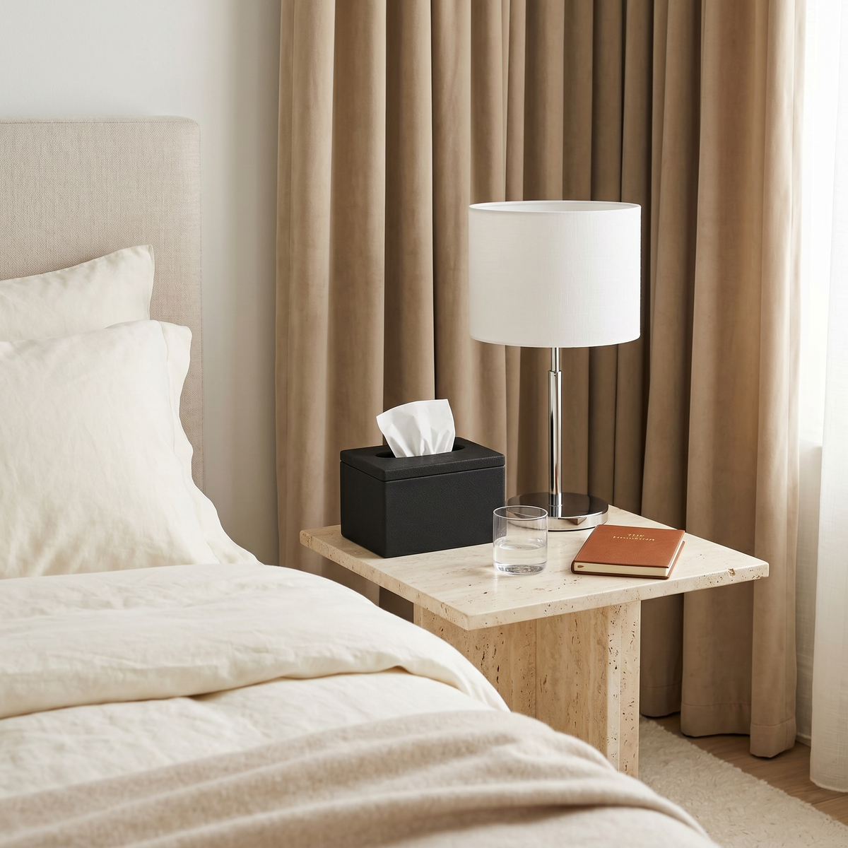 Porte-Papier Noir Mat Design Minimaliste Tunisie | Fiolla Home