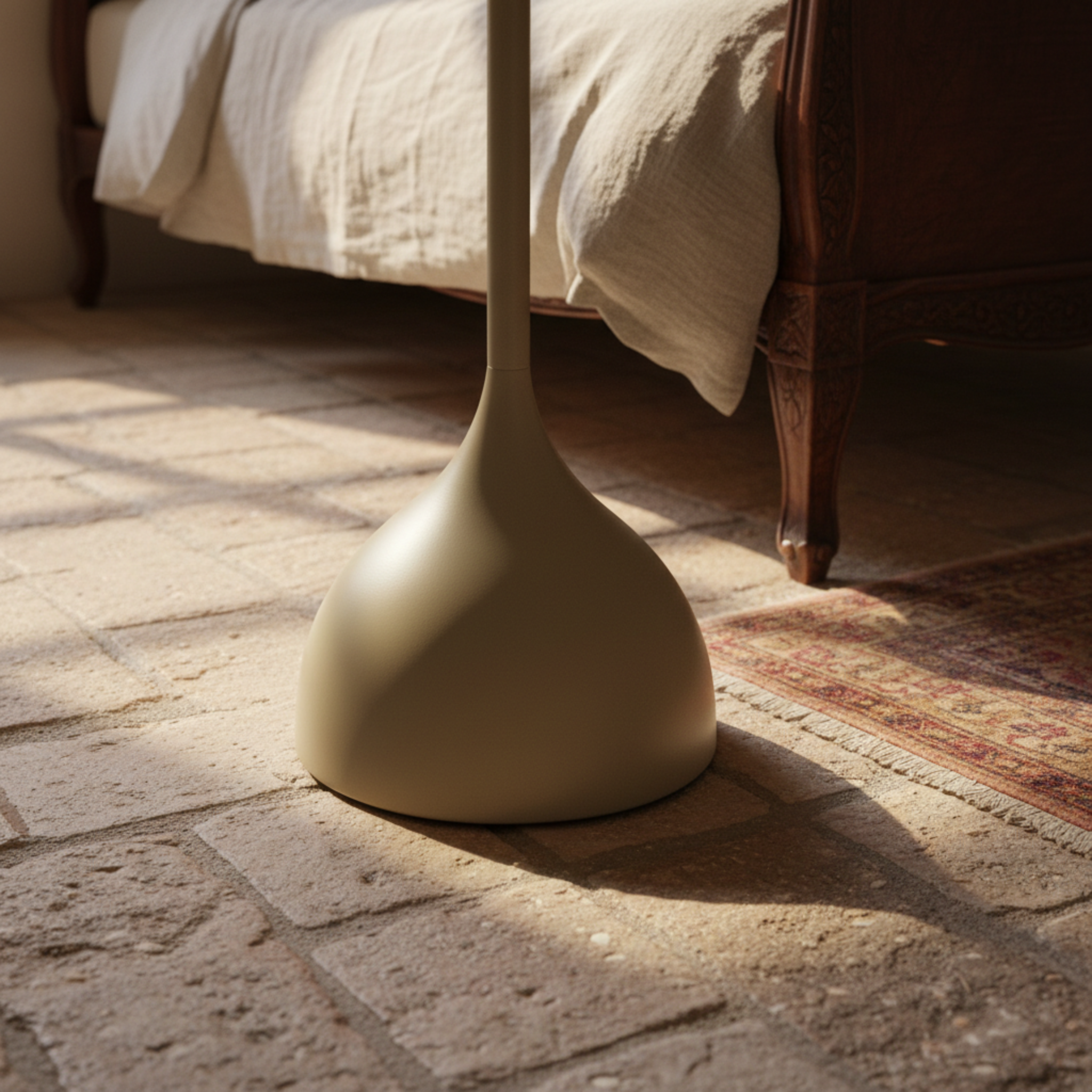 Table d'Appoint Tulipe Design Grège – Élégance Moderne Tunisie