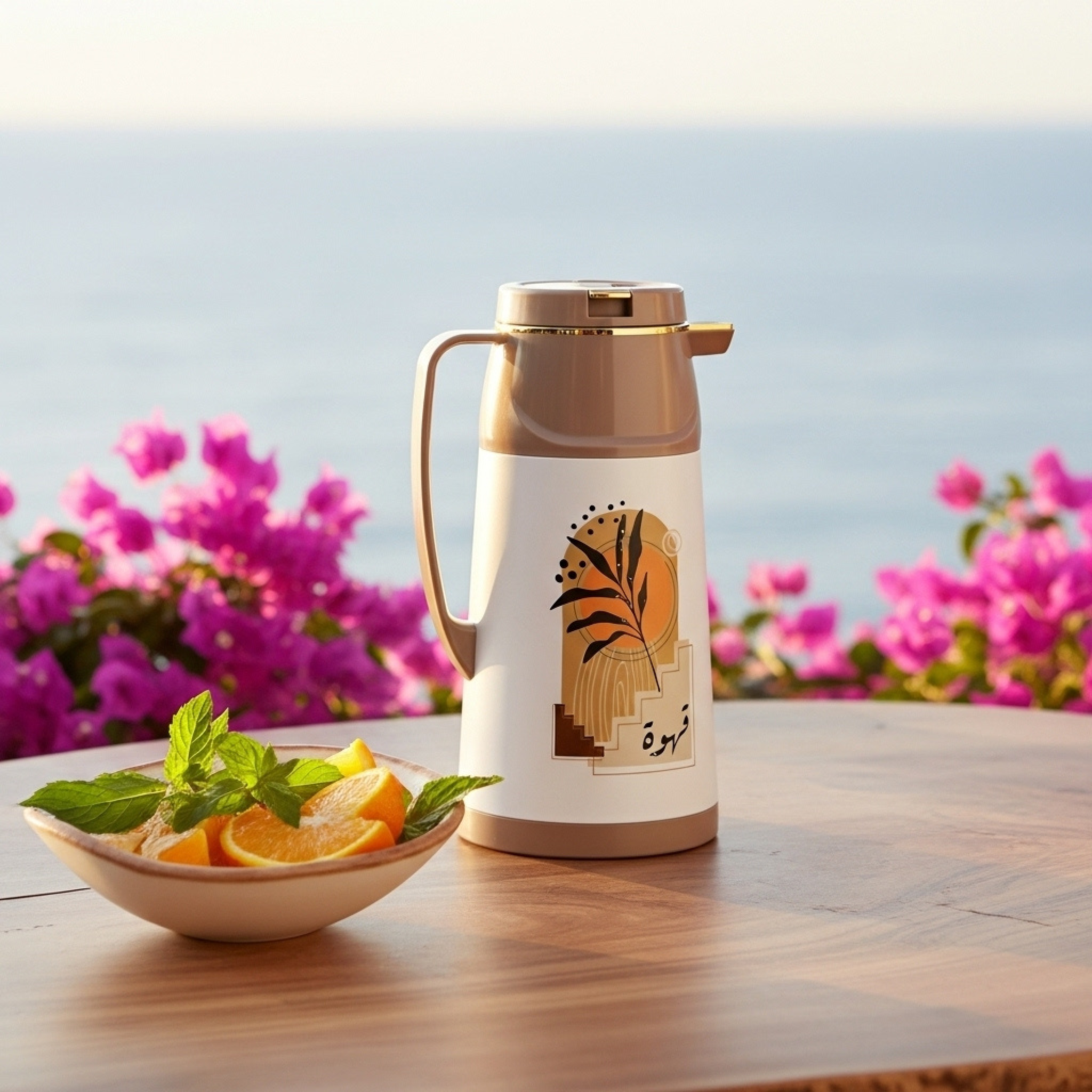 Thermos Isotherme « Qahwa » – Doré Premium | Fiolla Home