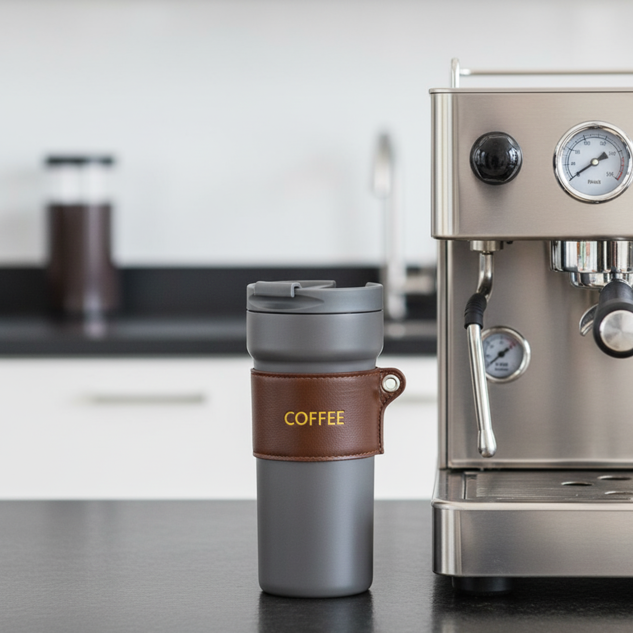 Thermos Inox 450 ml Gris | Isotherme Étanche | Fiolla Home