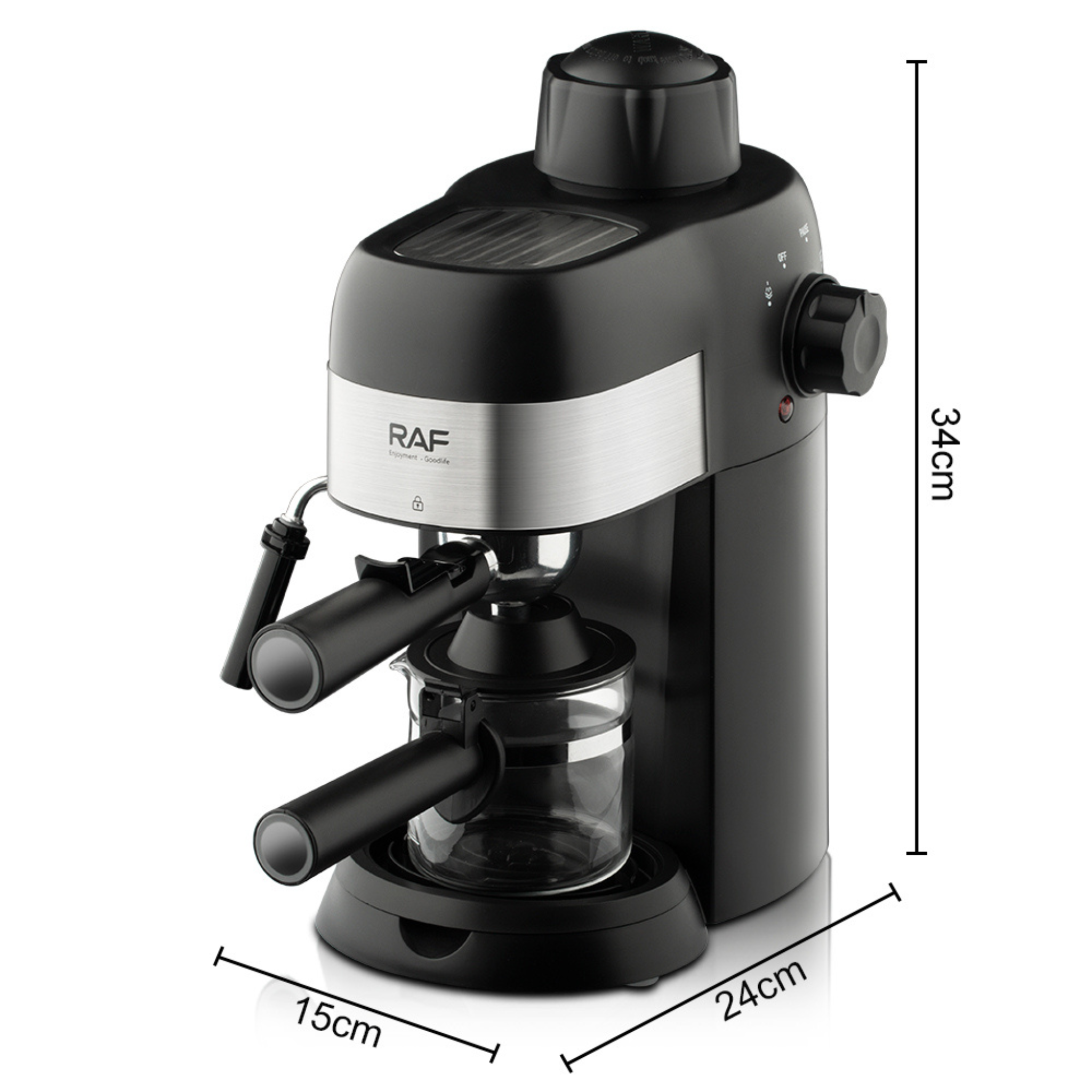 Cafetière Espresso RAF Italienne + Mousseur à Lait | Fiolla Home Tunisie