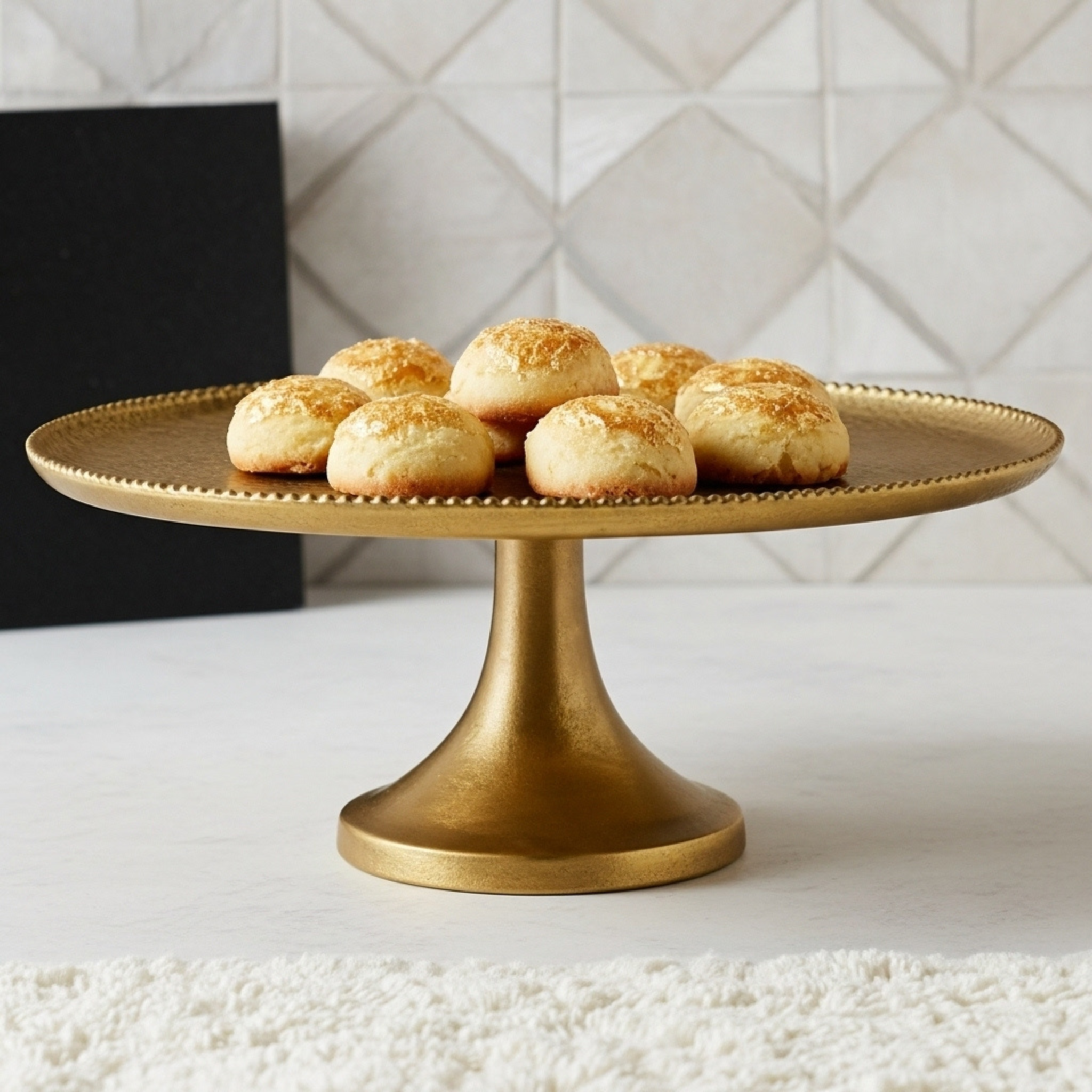 Plateau à Gâteau Cuivre Indien Grand Format | Fiolla Home