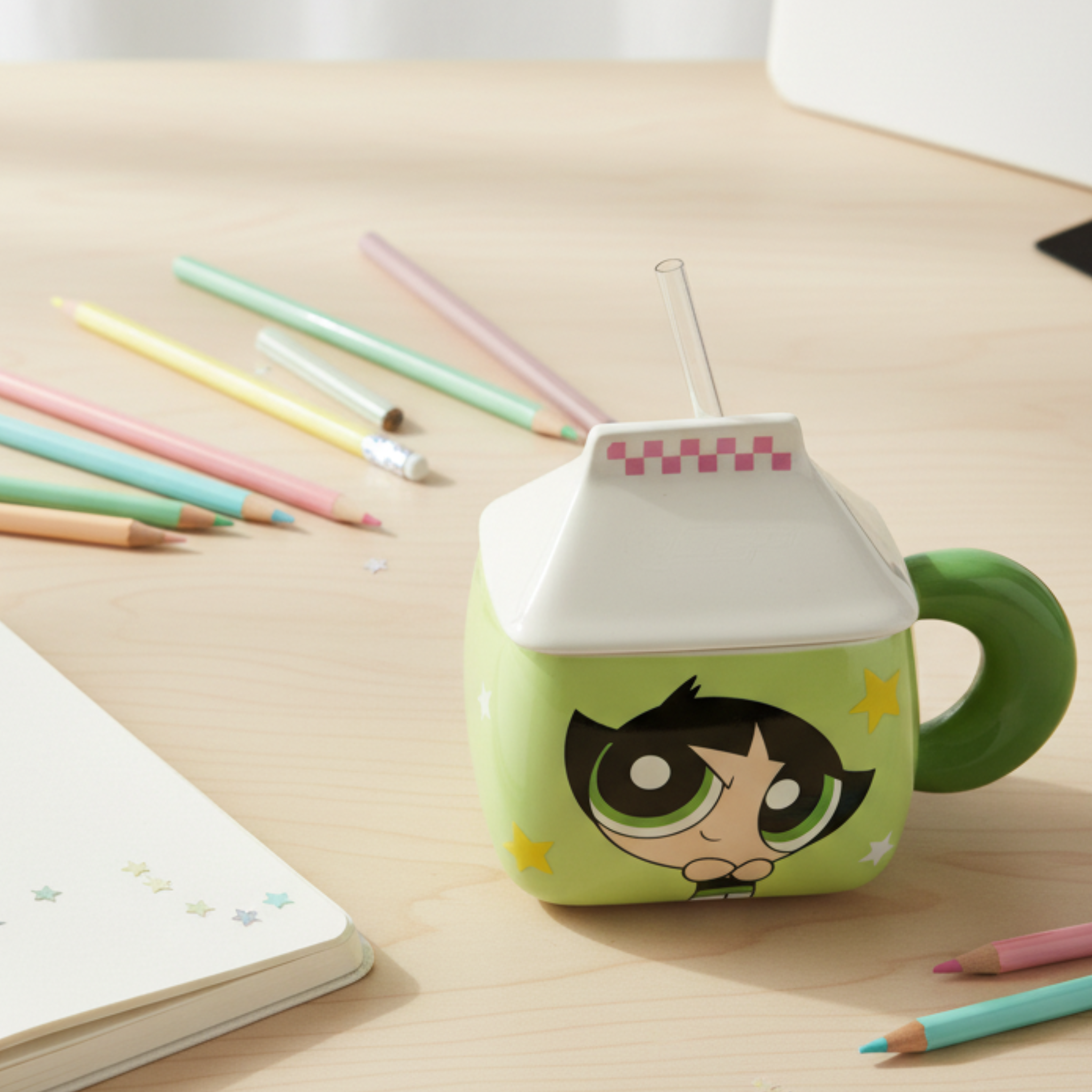 Mug Buttercup céramique paille incluse | Tasse à café | Fiolla Home